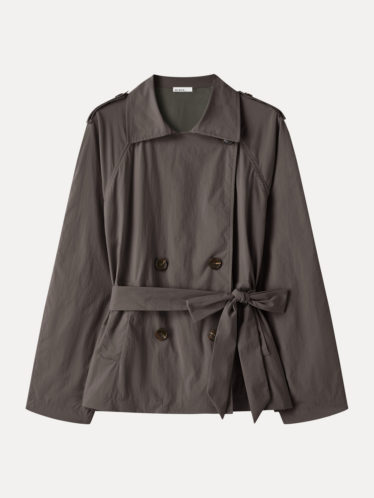 OGLmove Women's Water-Repellent Peak Collar Trench Jacket
