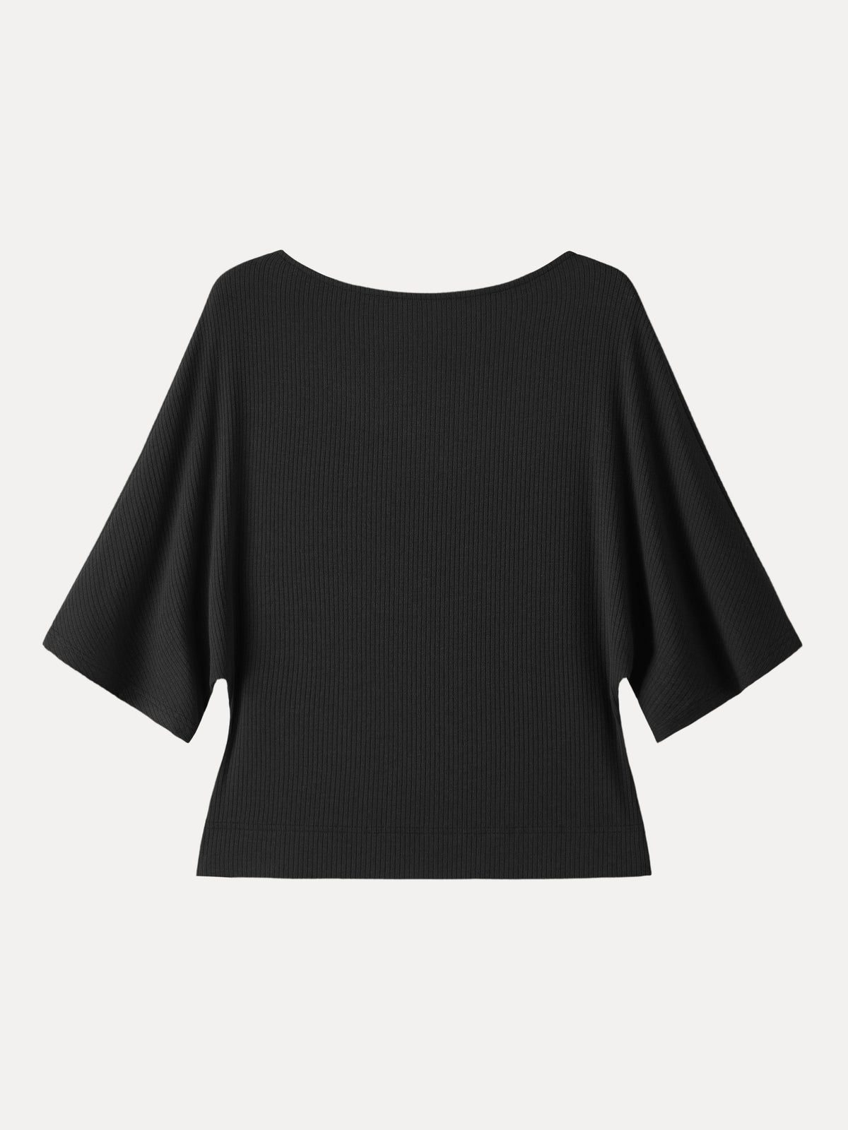 OGLmove Women's Soft Ribbed Boatneck Relaxed Top