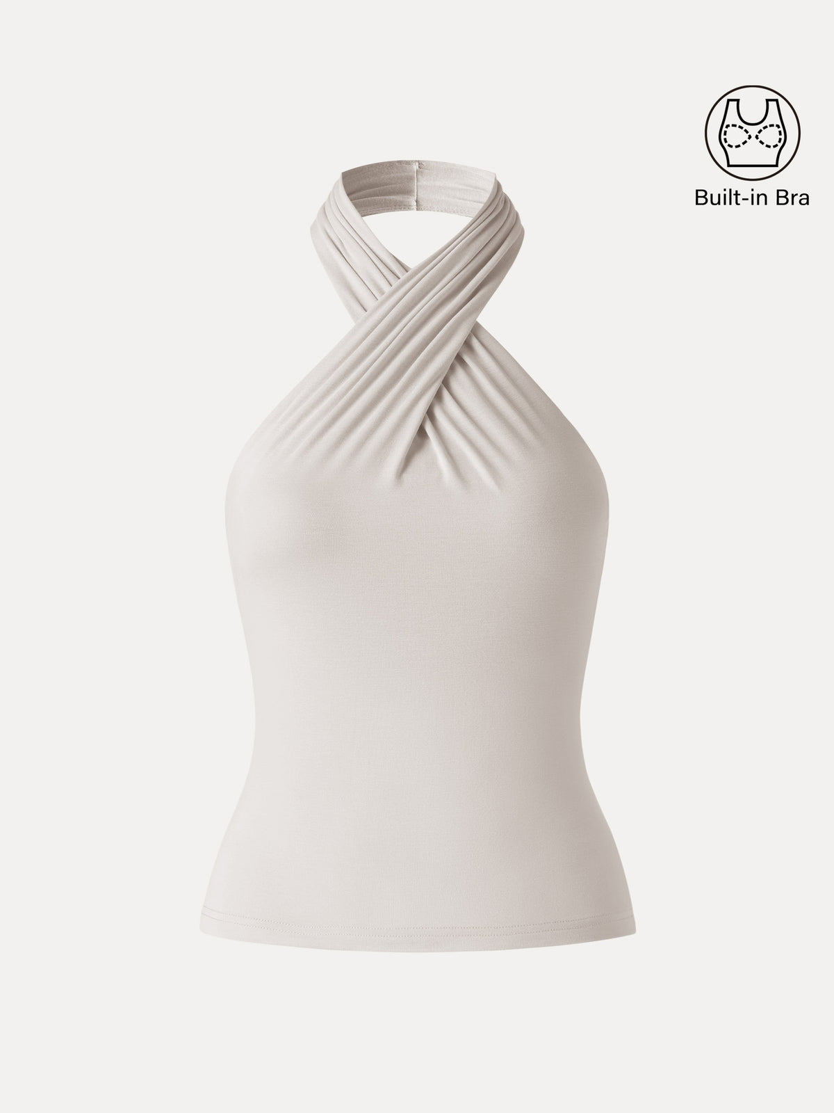 OGLmove Women's Crisscross Halter Neck Going-Out Bra Top