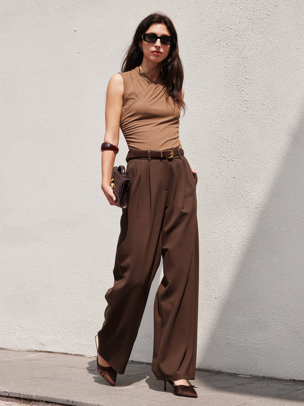 OGLmove Women's Breezy Wide-Leg Pants with Pockets