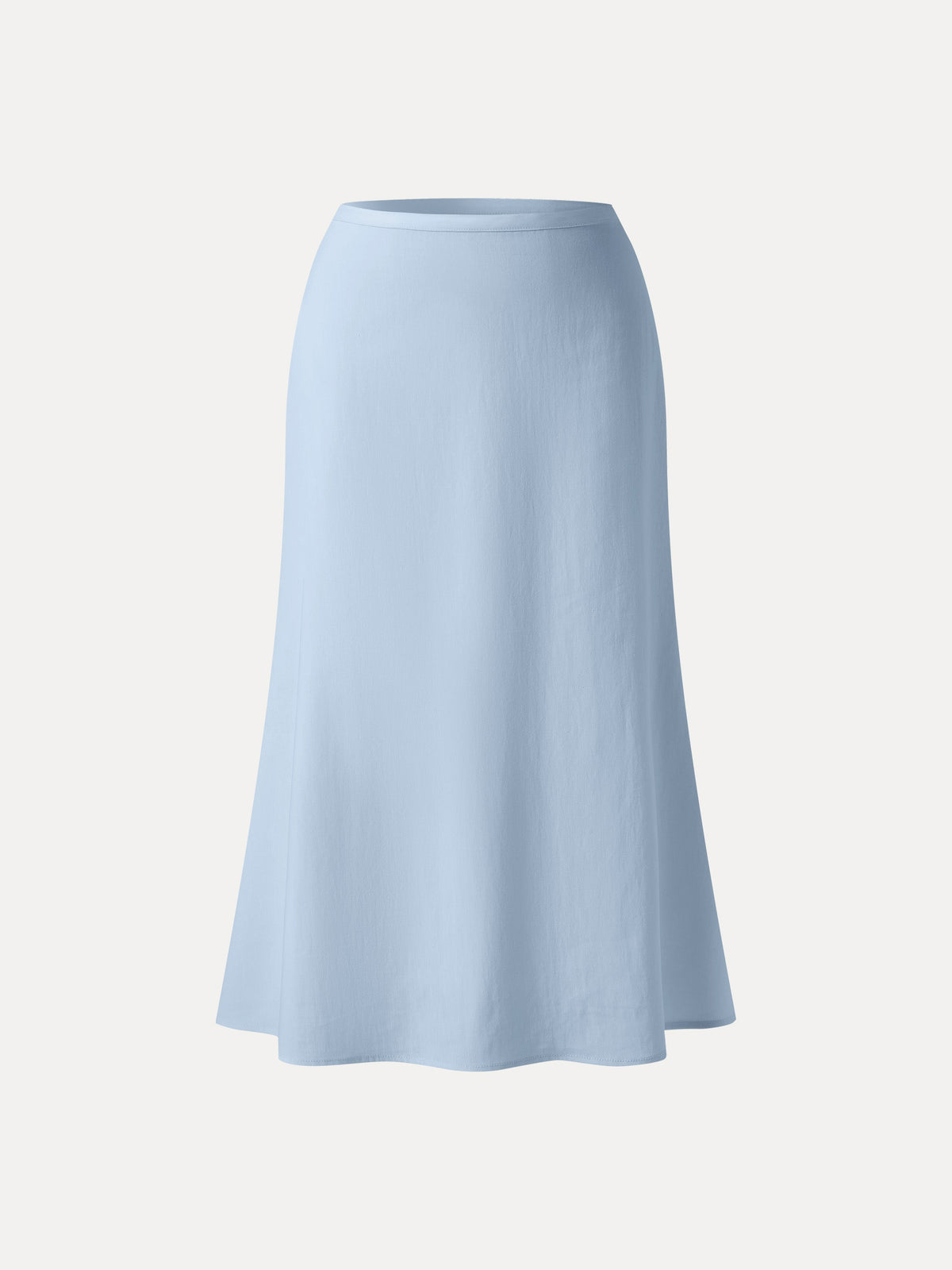 OGLmove Women's Lyocell-Linen Blend Maxi Flared Pull-On Skirt