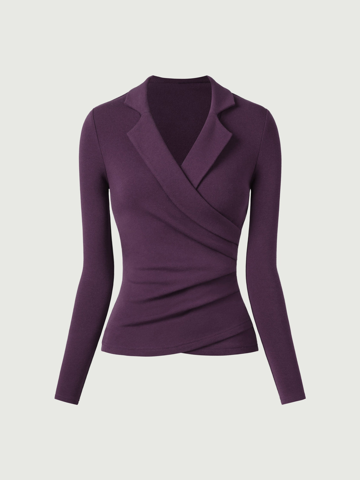 OGLmove Women's Eco-Mousse Collared Surplice Top