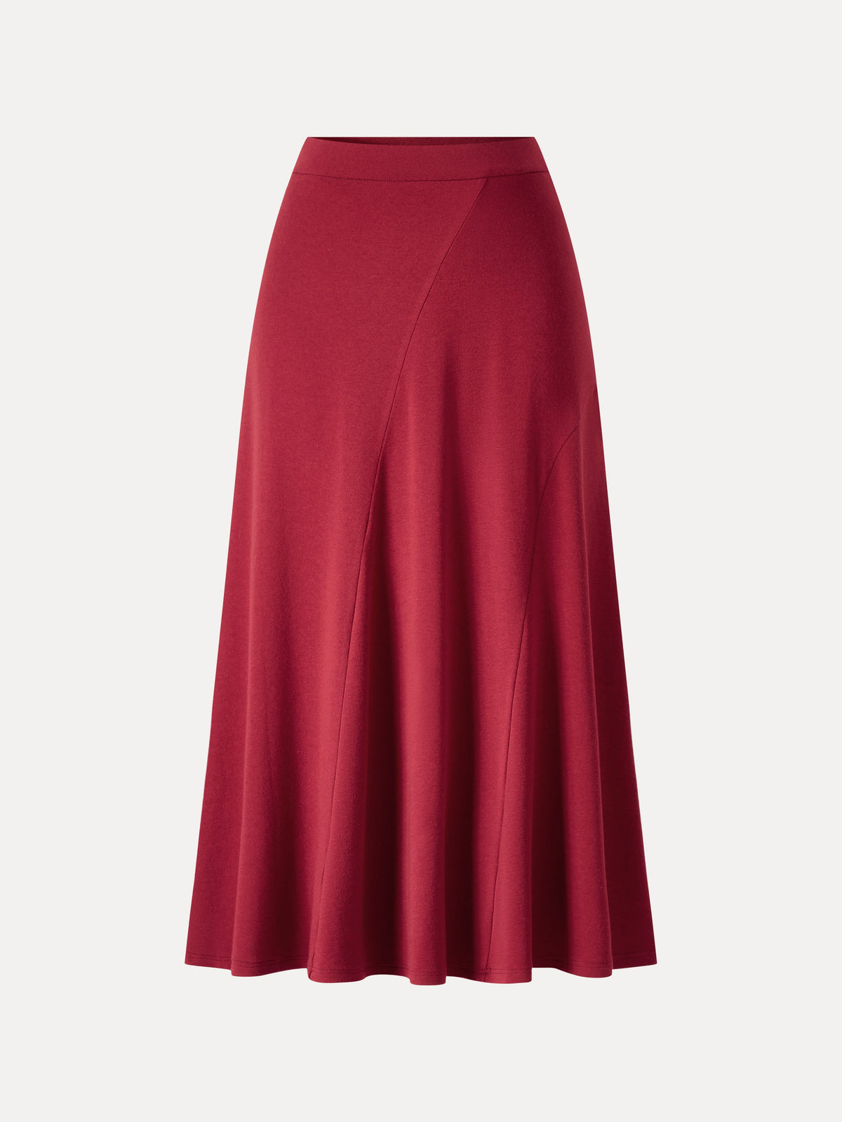 OGLmove Women's Eco-Mousse High-Rise Curved-Seam Midi Skirt