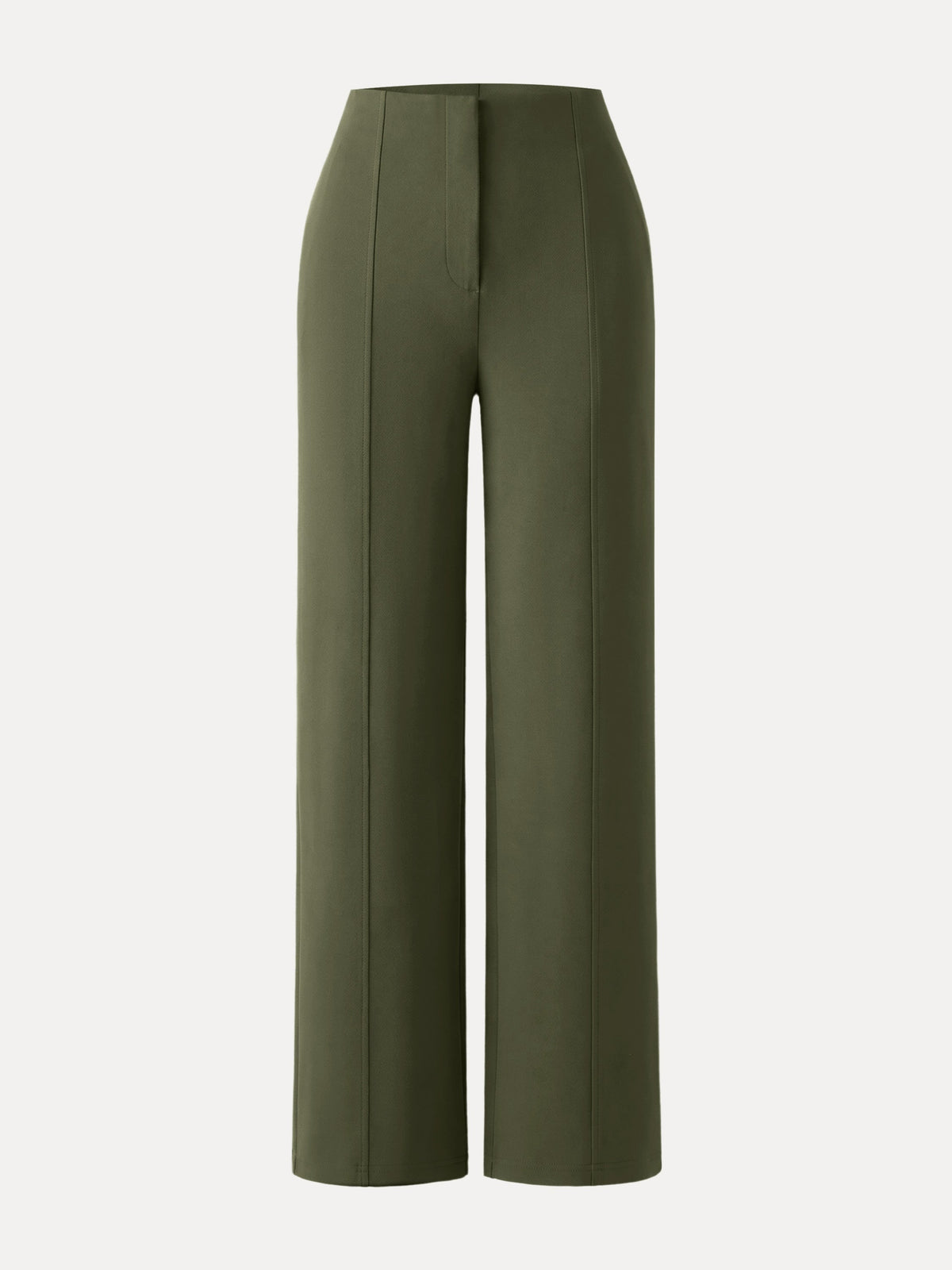 OGLmove Women's Ponte High-Rise Straight-Leg Pants with Pockets