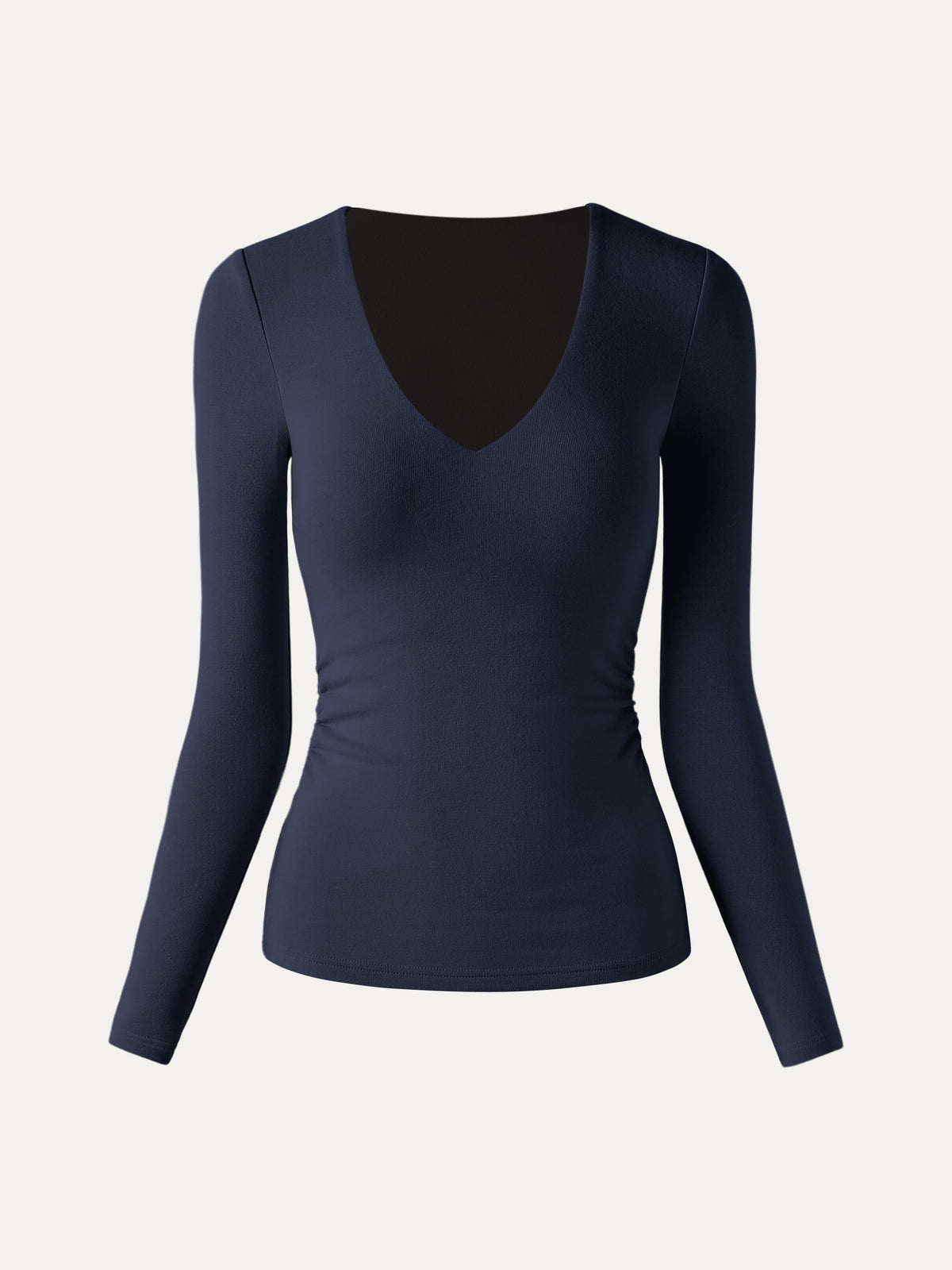 OGLmove Women's Eco-Mousse® V-Neck Long Sleeve Bra Top