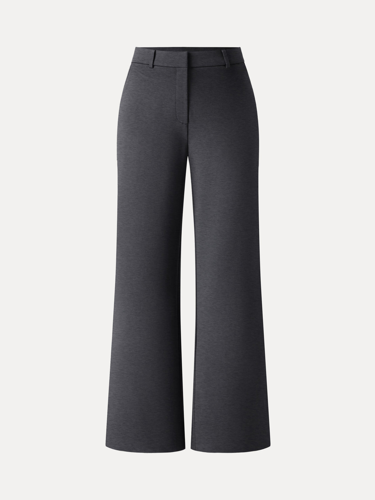 OGLmove Women's Ponte Mid-Rise Wide-Leg Pants