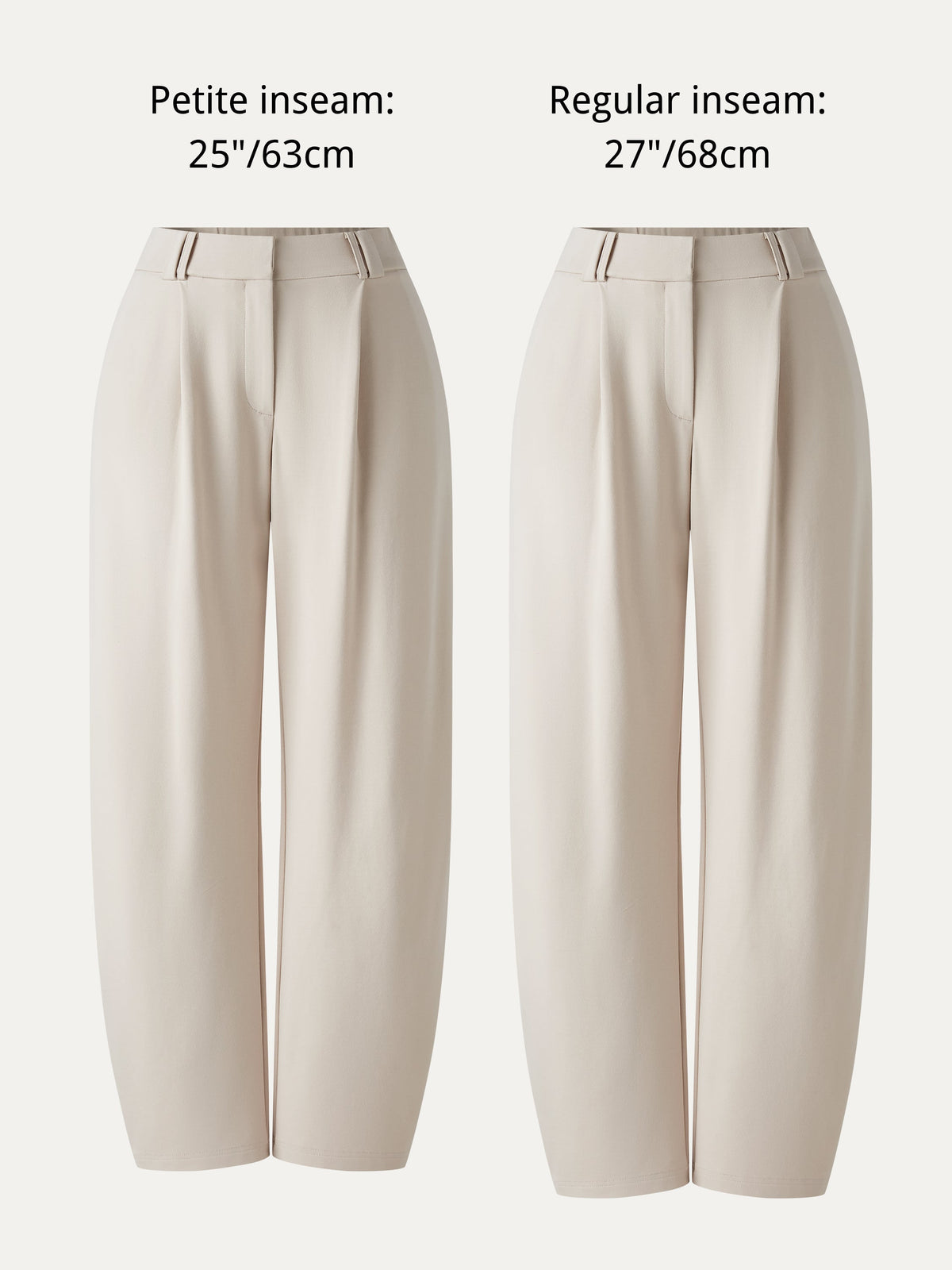 OGLmove Women's Ponte High-Rise Cropped Barrel Pants