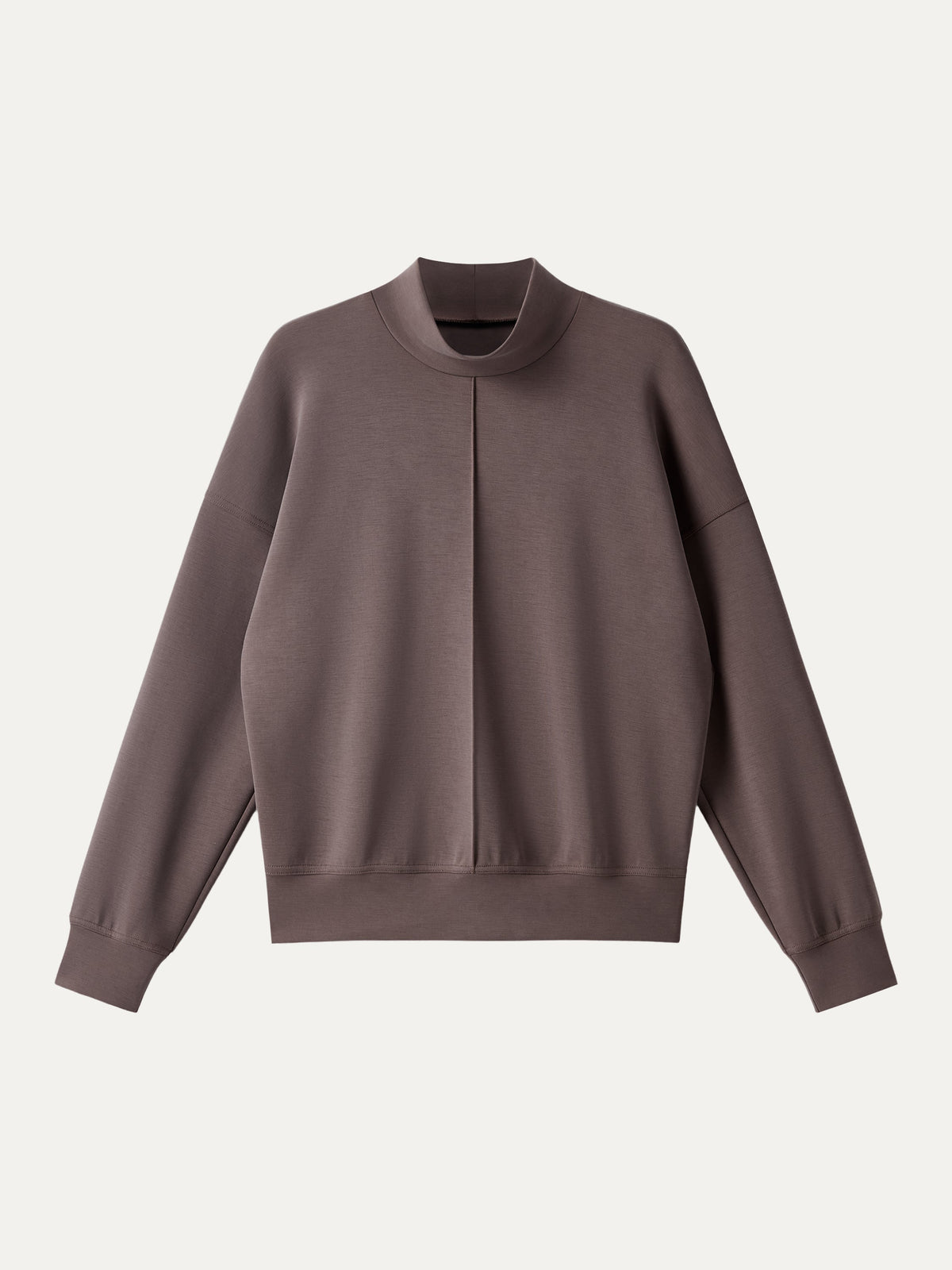 OGLmove Women's Modal Spacer Mockneck Long Sleeve Pullover Shirt