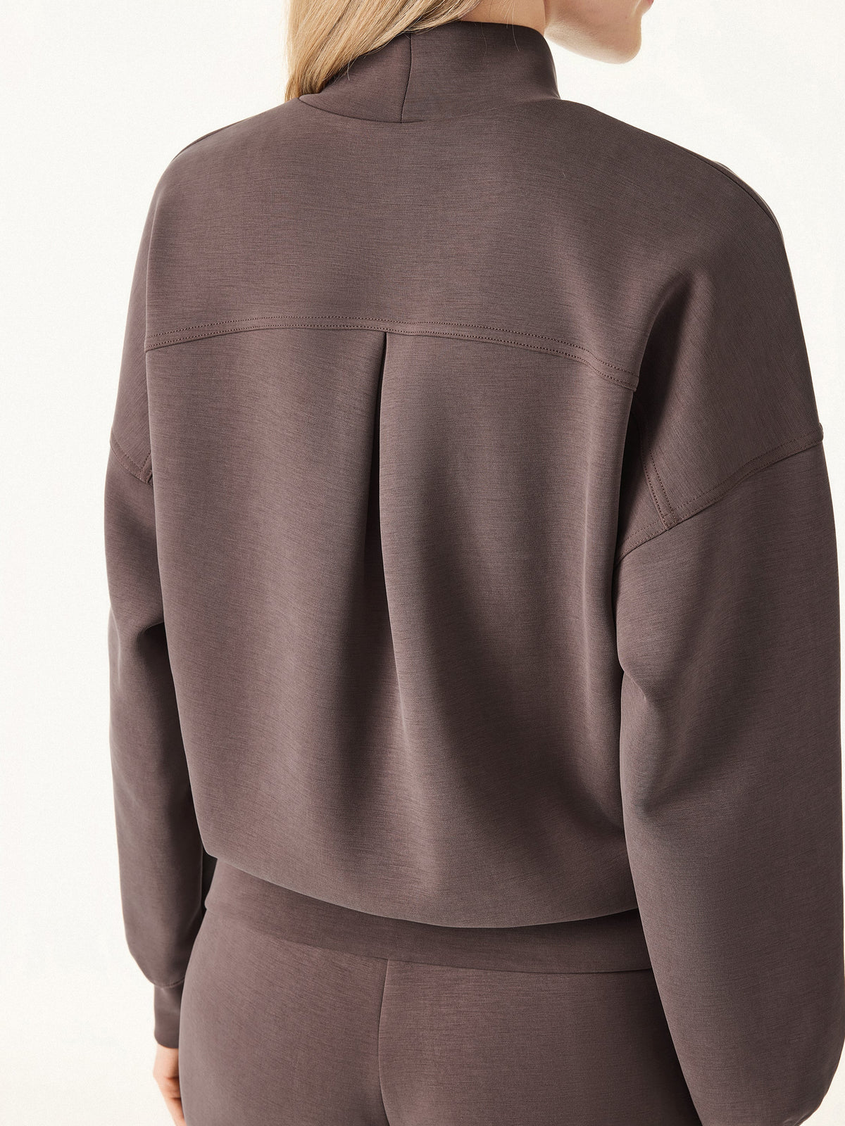 OGLmove Women's Mockneck Pullover & Mid Rise Straight Leg Pants Set
