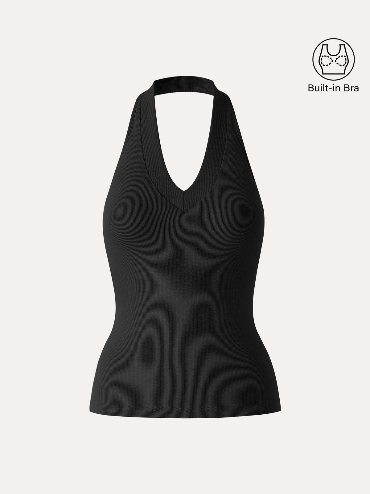 OGLmove Women's Plantive Halter Neck Open Back Bra Tank