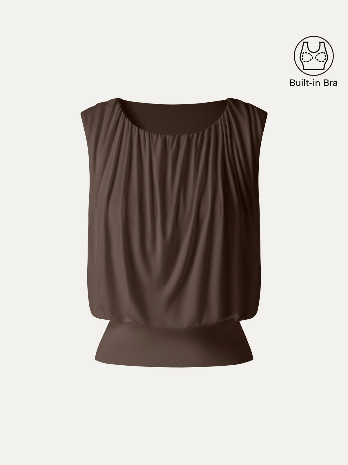 OGLmove Women's Gathered Sleeveless Bra Top