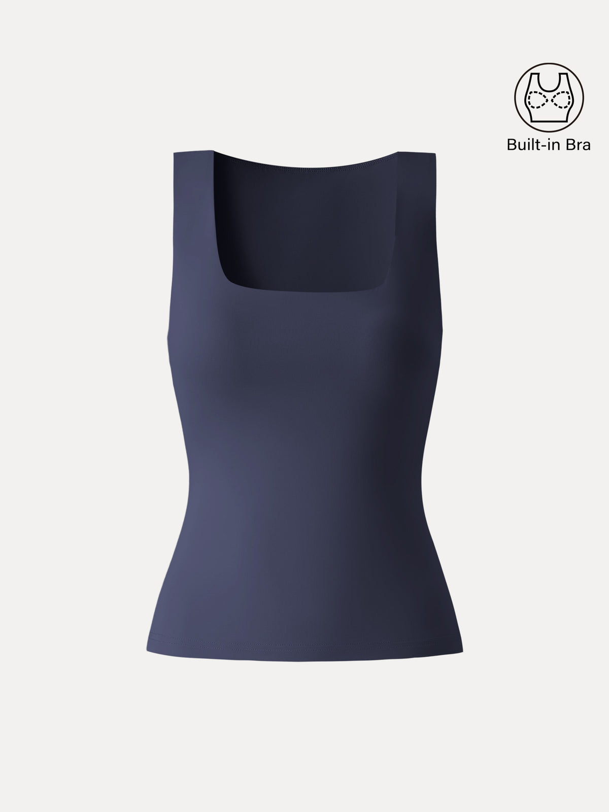 OGLmove Women's Eco-SkinKiss® Square Neck Bandless Bra Tank