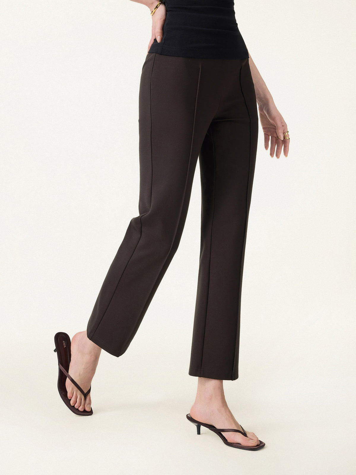 OGLmove Women's High Rise Cropped Flare Travel Pant