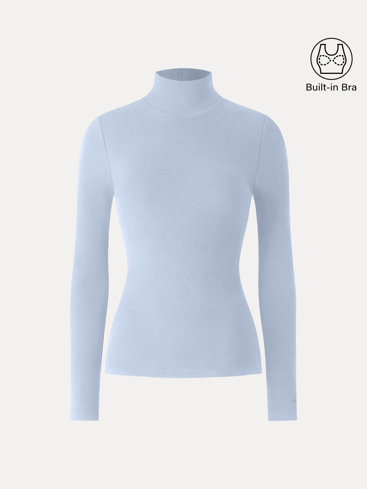 OGLmove Women's LiteWarm Turtleneck Long Sleeve Bra Top