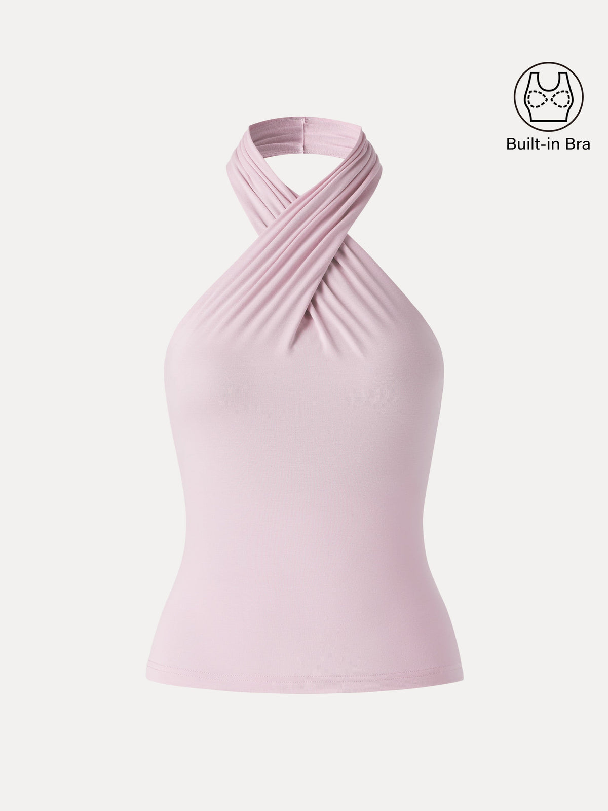 OGLmove Women's Crisscross Halter Neck Going-Out Bra Top