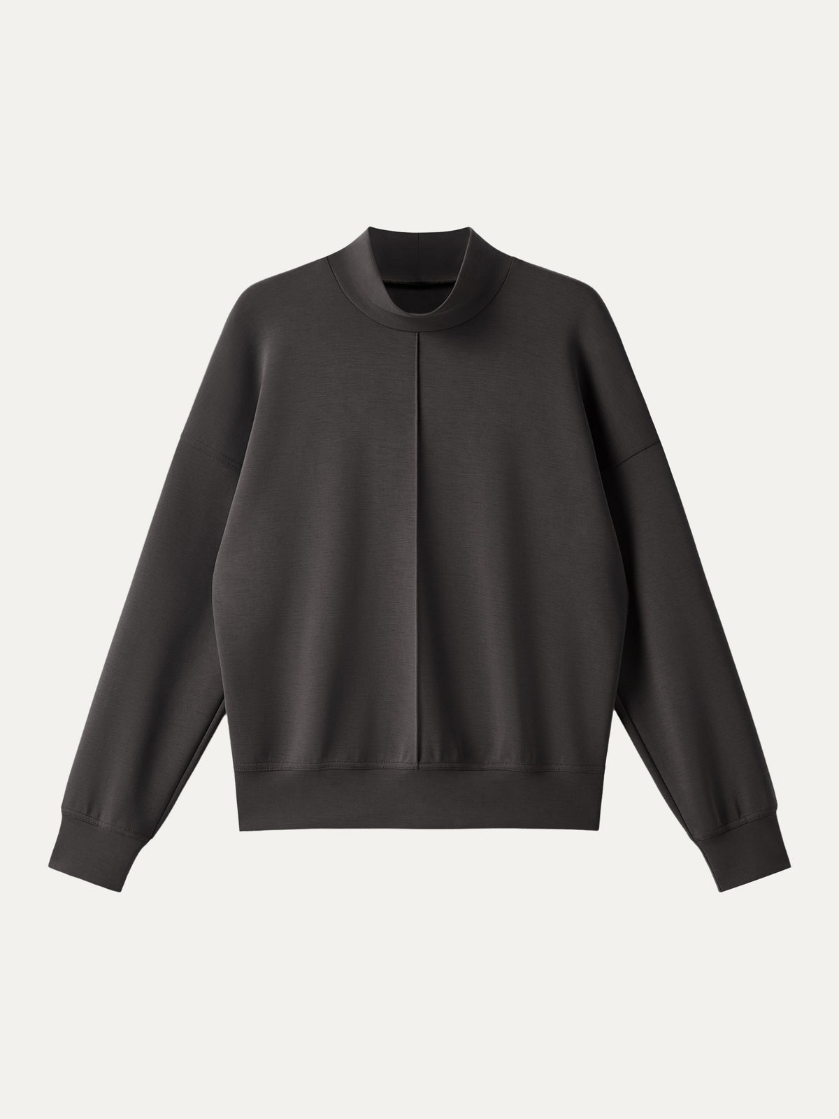 OGLmove Women's Modal Spacer Mockneck Long Sleeve Pullover Shirt