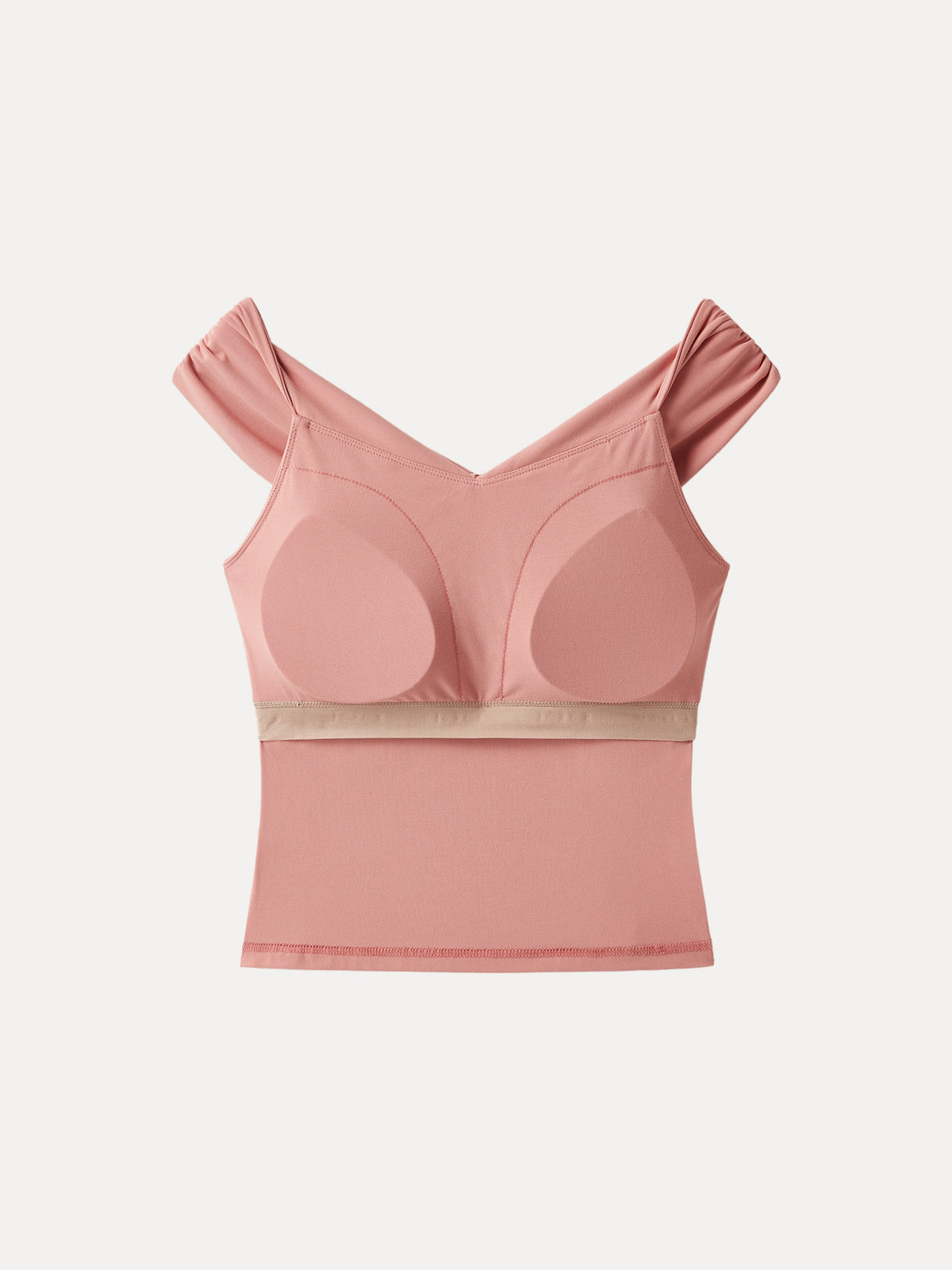 OGLmove Women's Criss Cross Off Shoulder Airy Bra Top