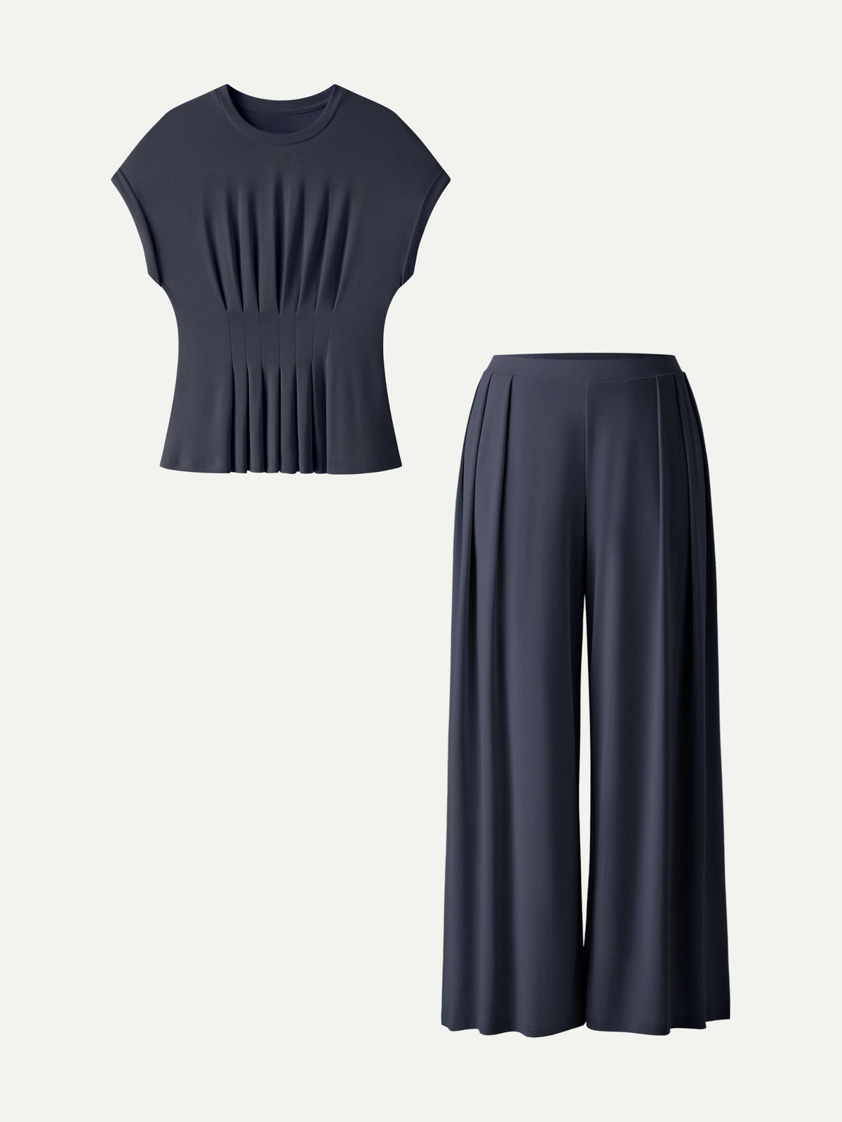 OGLmove Women's 2-Piece Tee and Wide Leg Pants Set