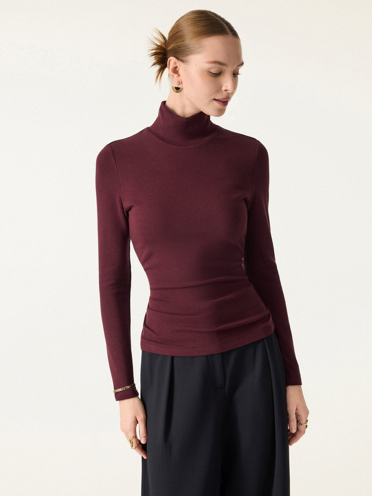 OGLmove Women's ProWarm Turtleneck Long Sleeve Bra Top