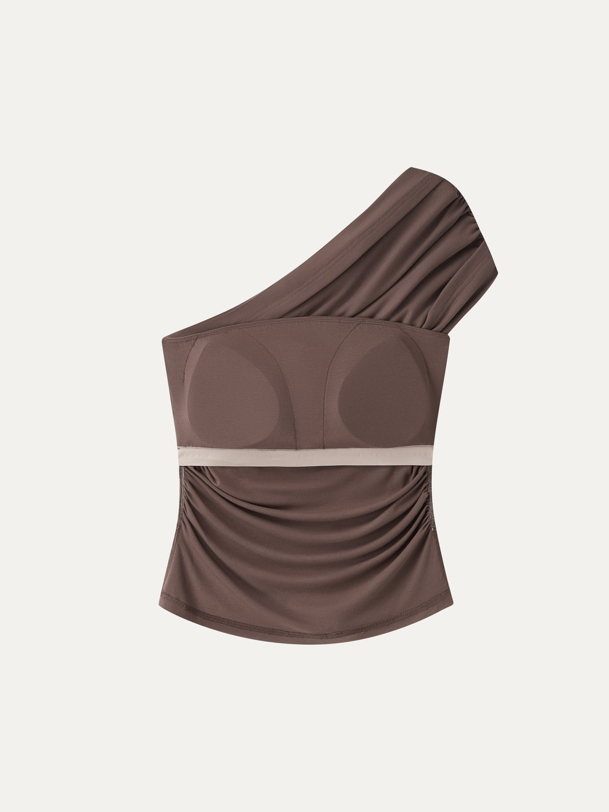 OGLmove Women's One Shoulder Gathered Bra Top