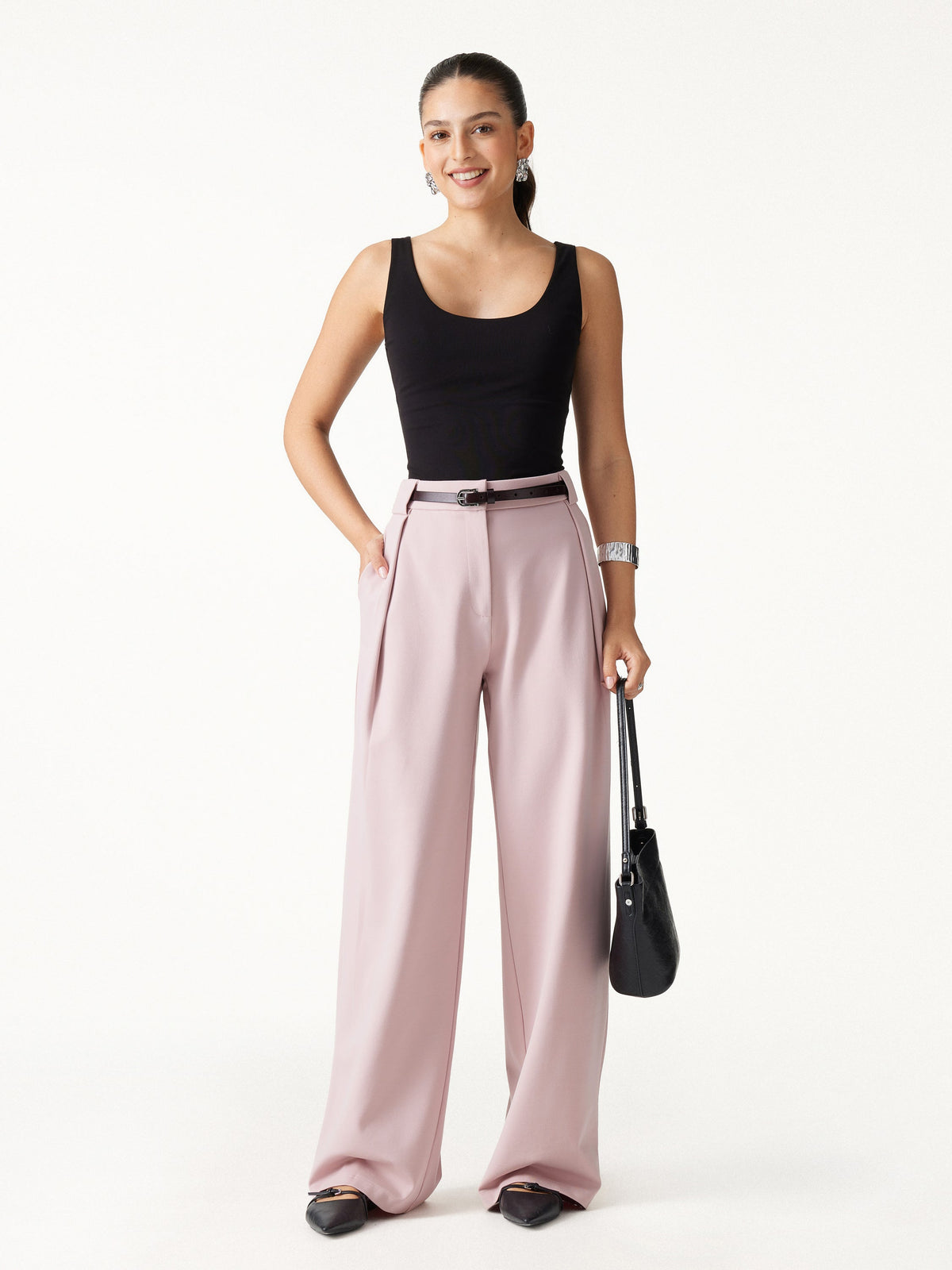 OGLmove Women's Ponte High-Rise Straight-Leg Pants