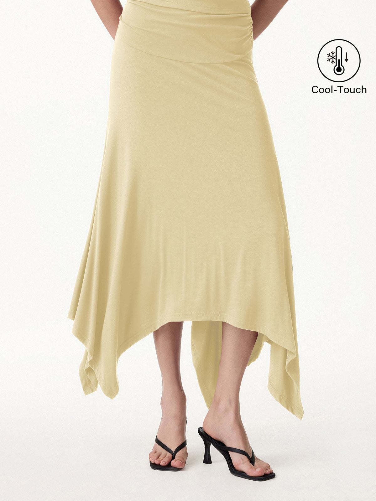 OGLmove Women's CoolTouch Handkerchief Hem Ankled Skirt