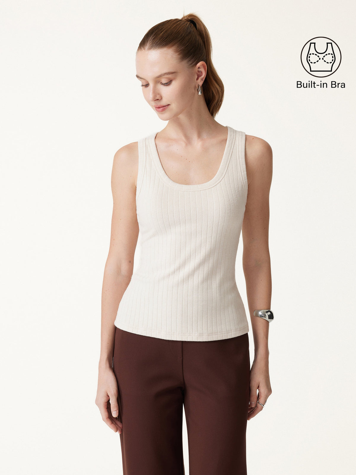 OGLmove Women's U-Neck Sleeveless Bra Top