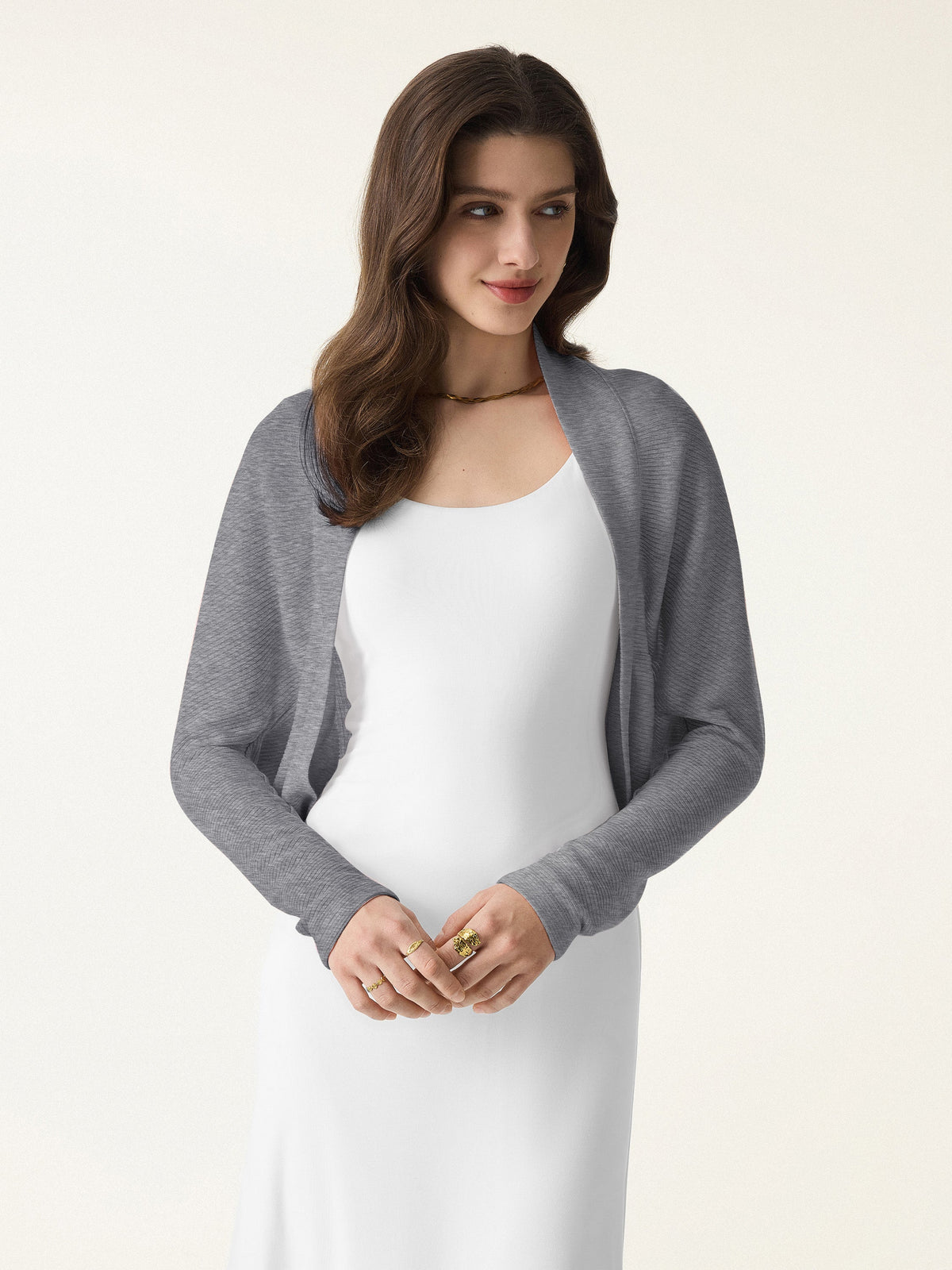 OGLmove Women's Classic Cozy Knit Shrug Sweater
