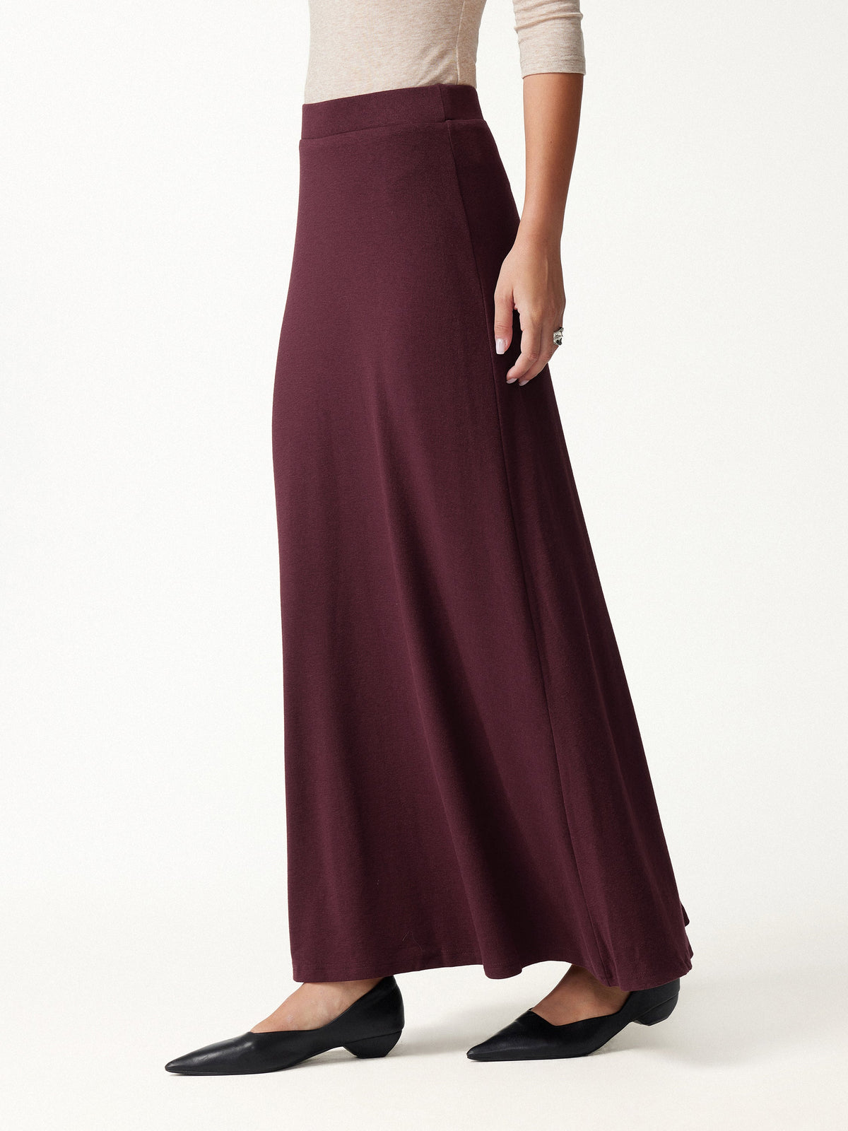 OGLmove Women's Eco-Mousse® High-Rise A-Line Maxi Skirt