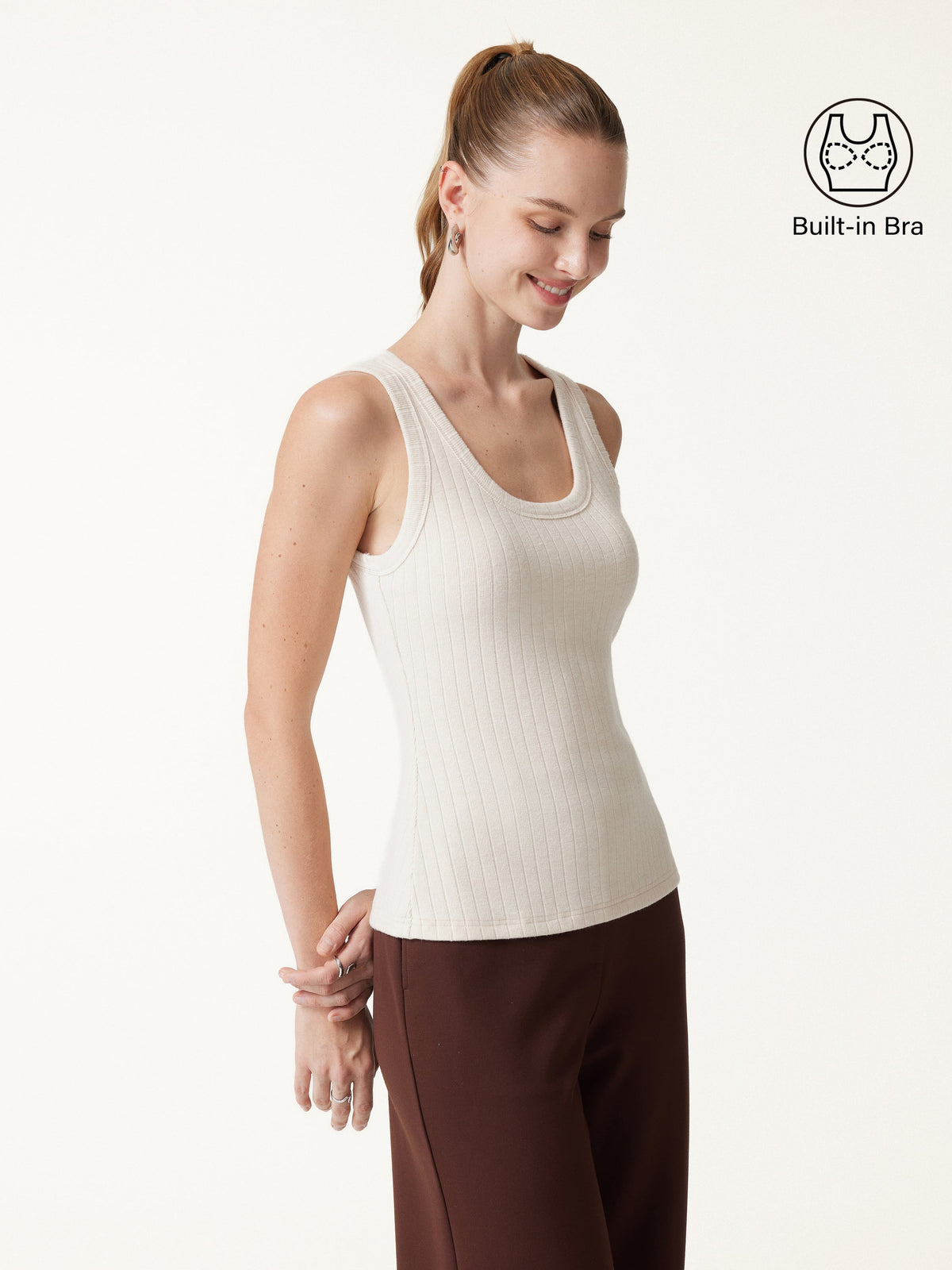 OGLmove Women's U-Neck Sleeveless Bra Top