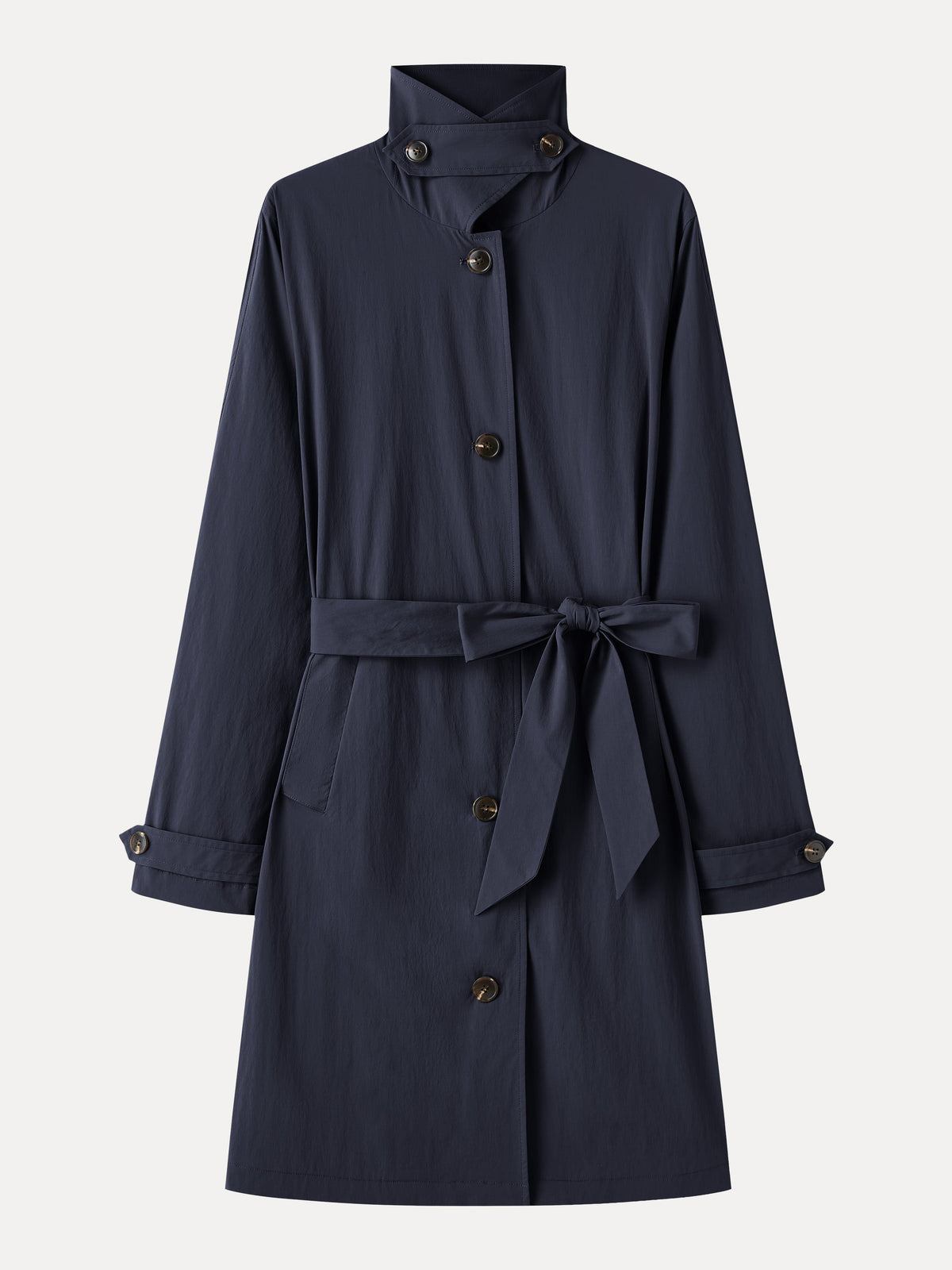 OGLmove Women's Water-Repellent Notched Collar Trench Coat