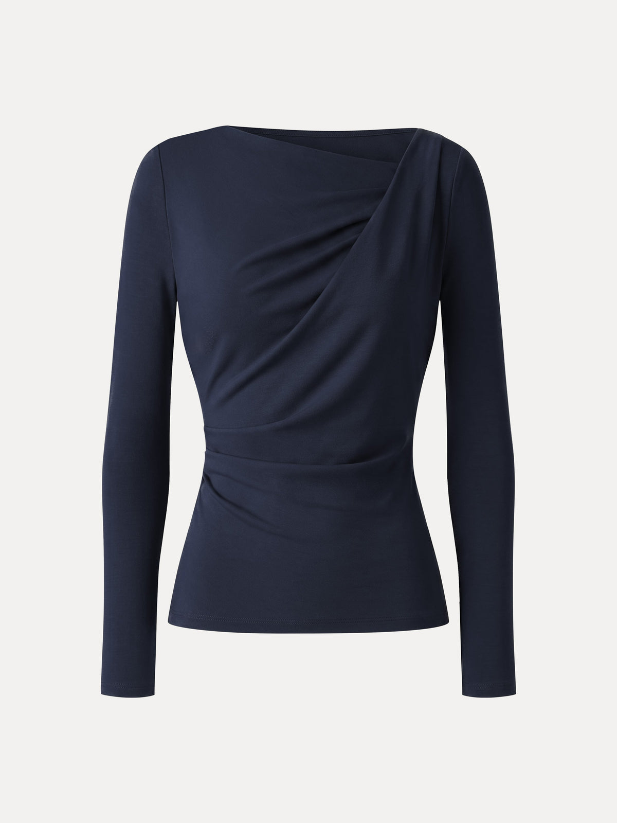 OGLmove Women's Eco-Mousse Asymmetrical Neck Tucked-Waist Top
