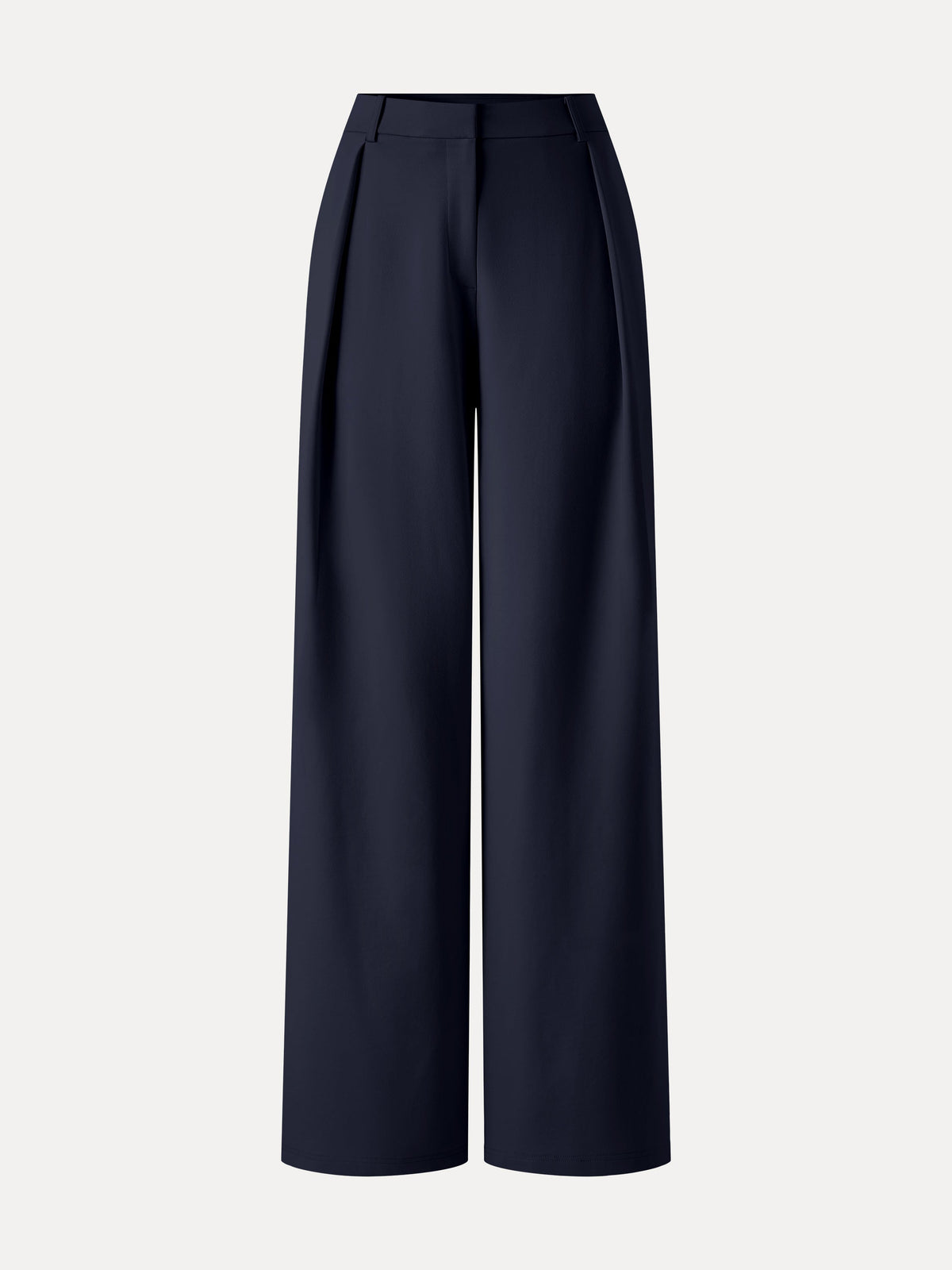 OGLmove Women's Not-See-Thru High-Rise Wide-Leg Pants with Pockets