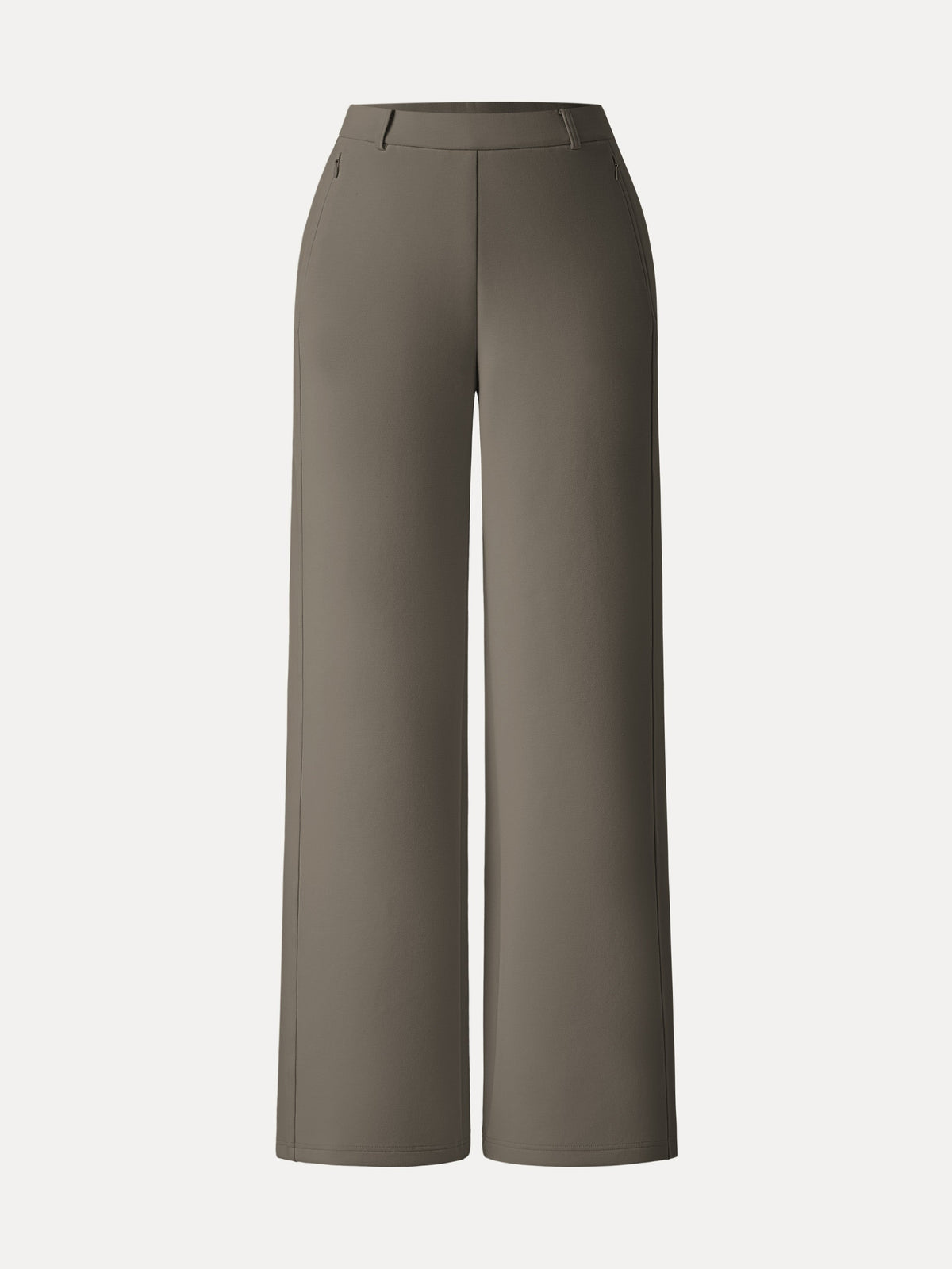 OGLmove Women's Stretch Cotton Blend Slimming High-Rise Wide-Leg Pants