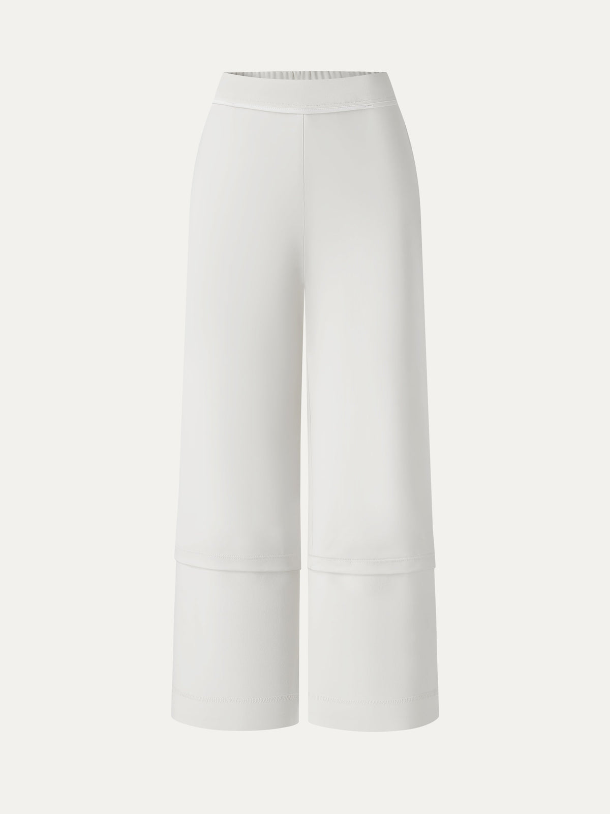 OGLmove Women's Mid Rise Cropped Wide Leg Pants with Pockets
