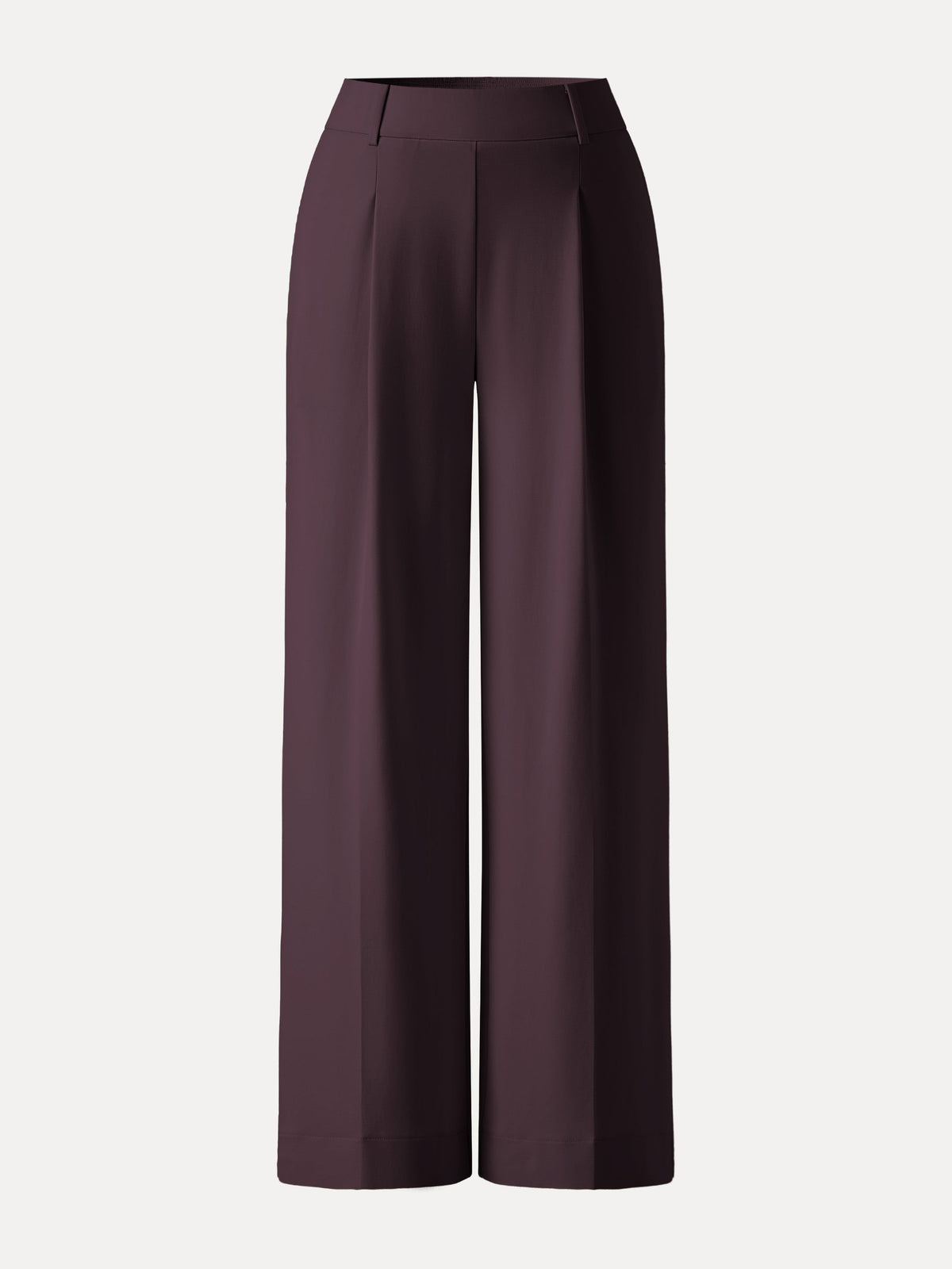 OGLmove Women's Ponte High-Rise Wide-Leg Pants with Pockets