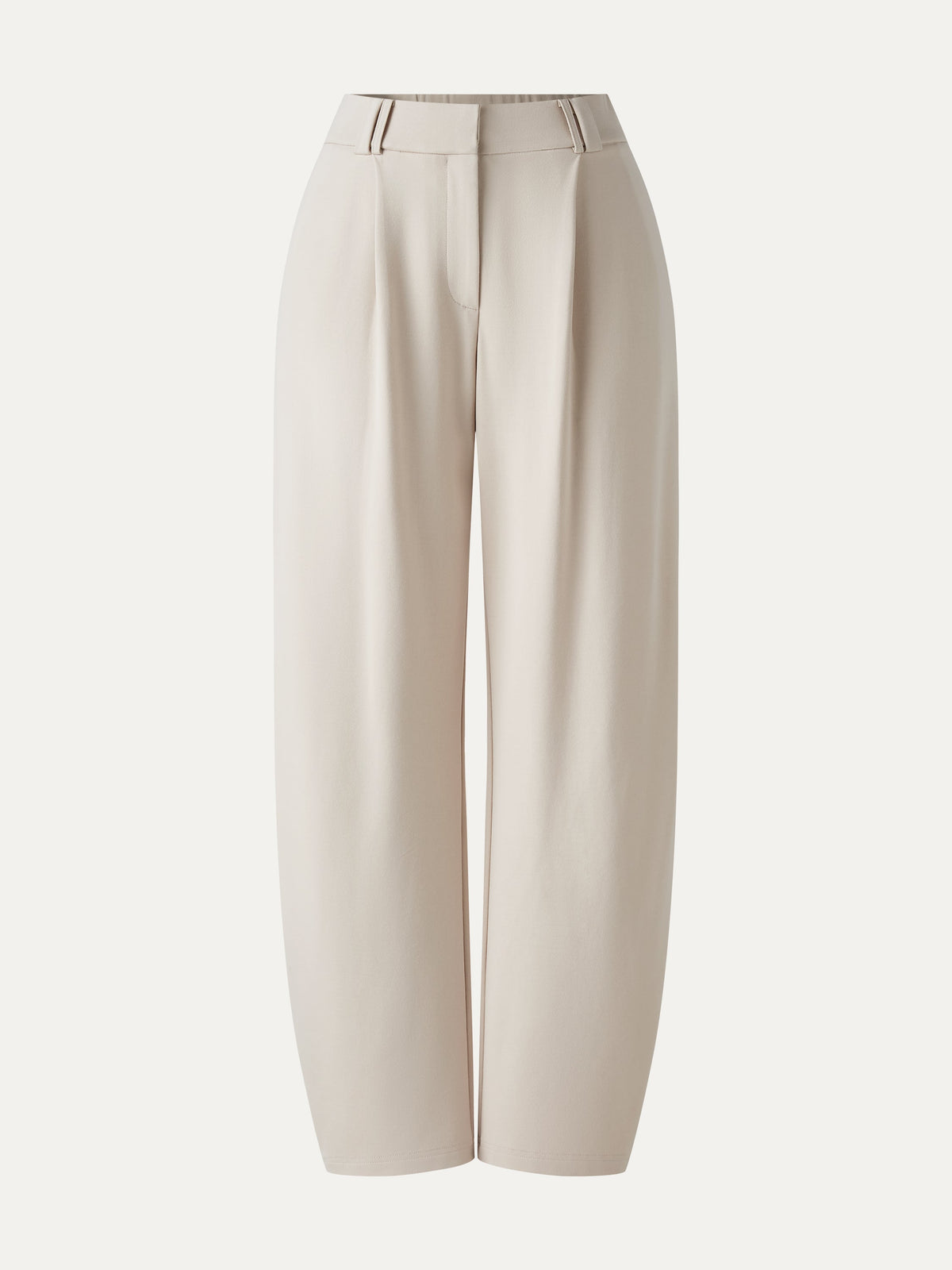 OGLmove Women's Ponte High-Rise Cropped Barrel Pants