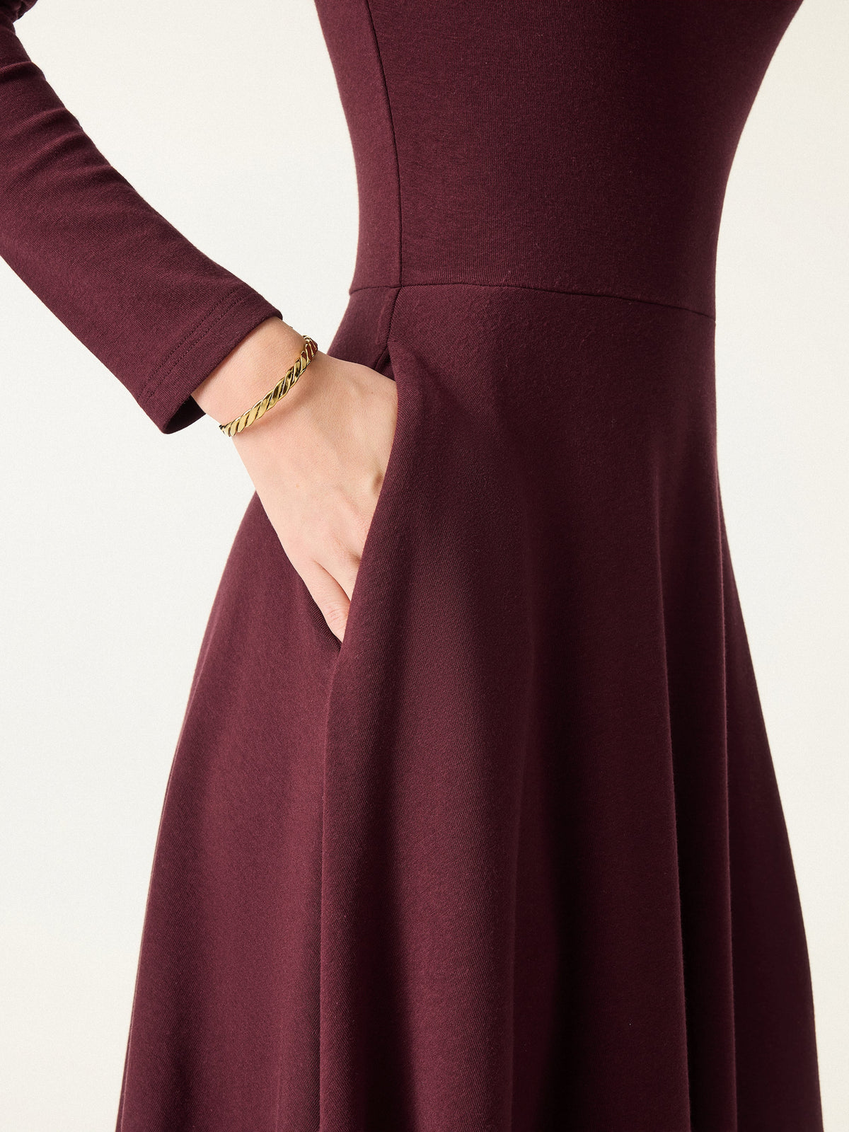 OGLmove Women's Eco-Mousse® ProWarm Mockneck Midi Bra Dress
