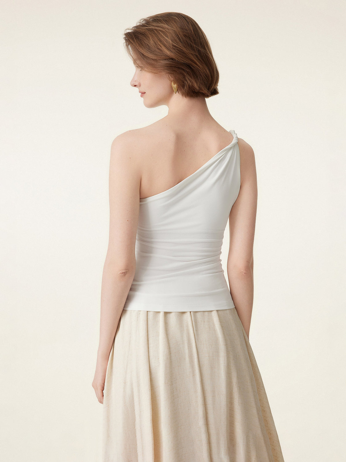 OGLmove Women's One Shoulder Twisted Bra Tank Top