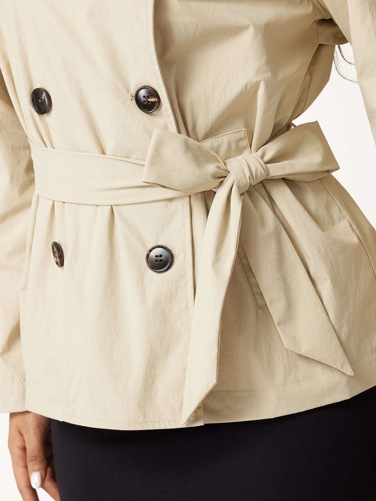 OGLmove Women's Packable Peak Collar Trench Jacket