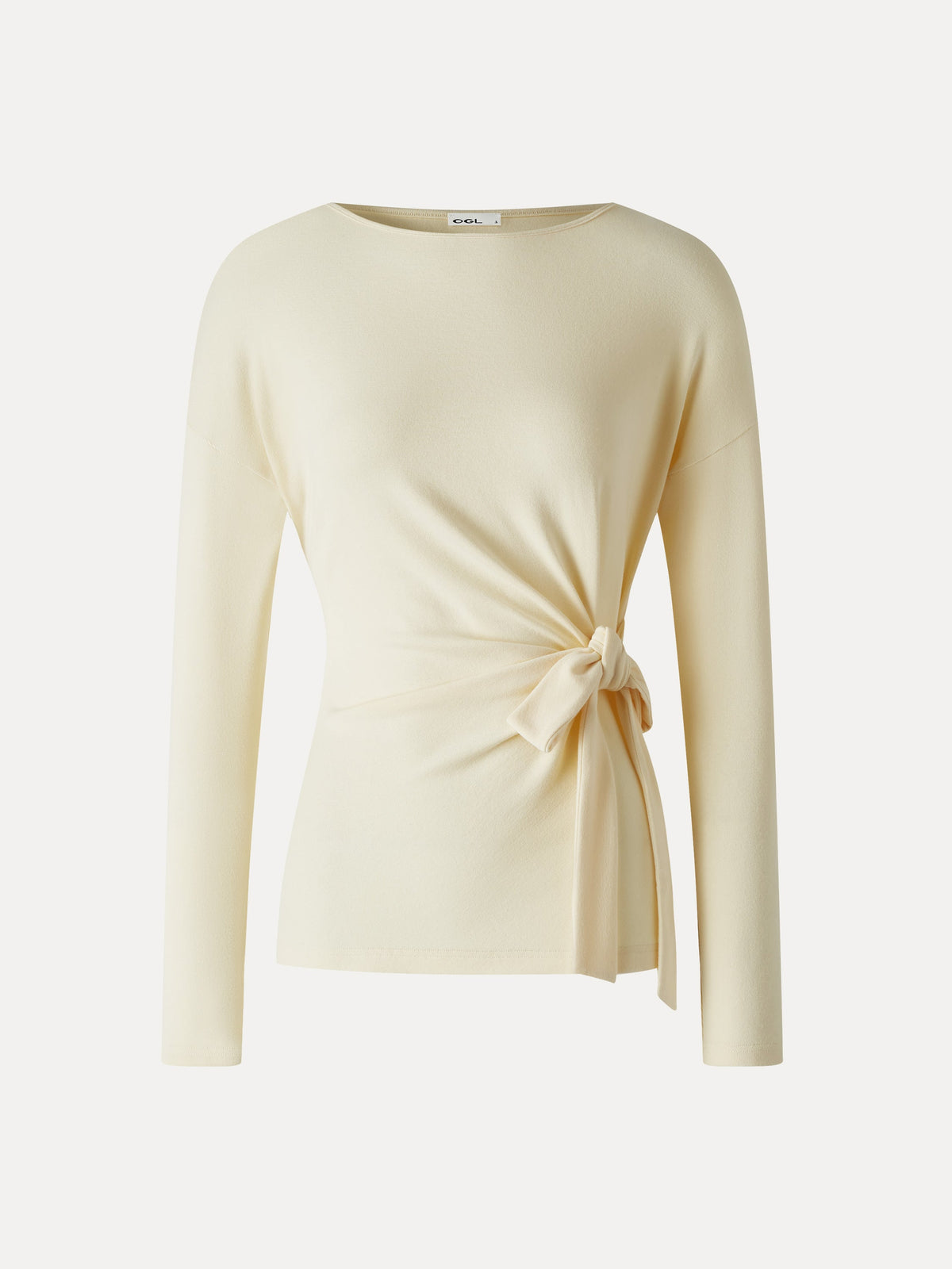 OGLmove Women's Eco-Mousse® Boatneck Long Sleeve Tie-Waist Top