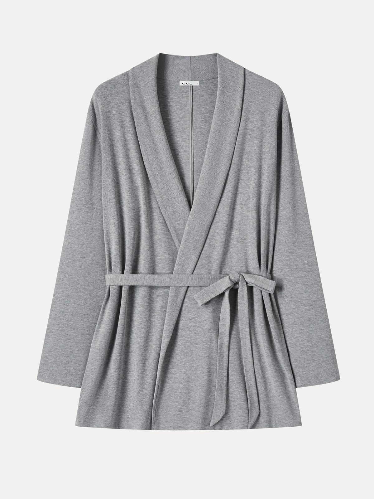 OGLmove Women's Eco-Mousse Lapel Long Sleeve Belted Cardigan