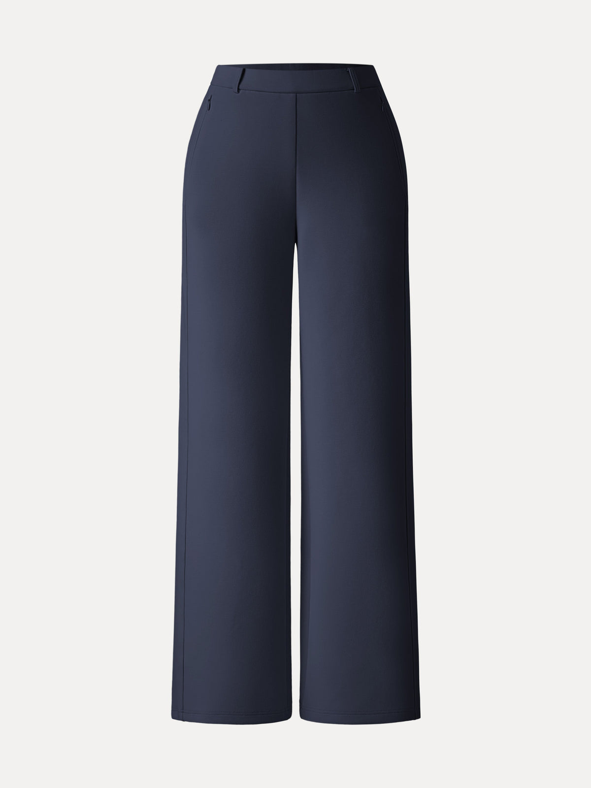 OGLmove Women's Stretch Cotton Blend Slimming High-Rise Wide-Leg Pants