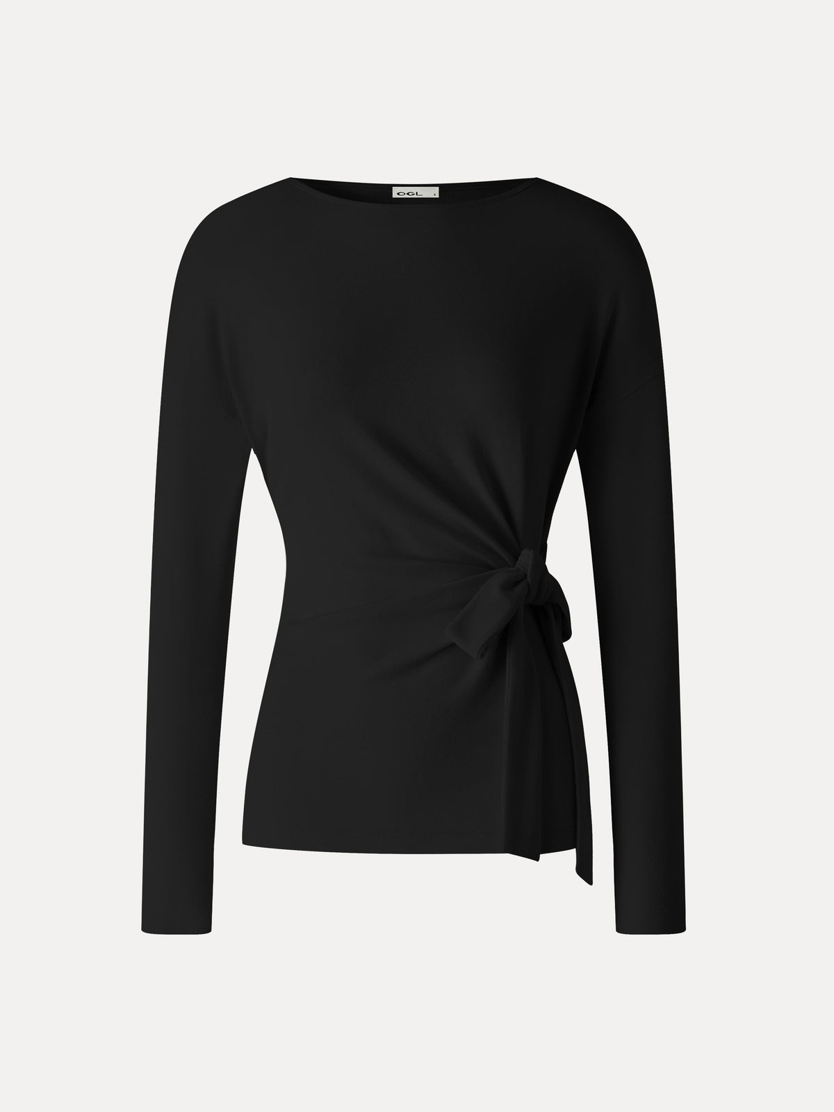 OGLmove Women's Eco-Mousse® Boatneck Long Sleeve Tie-Waist Top