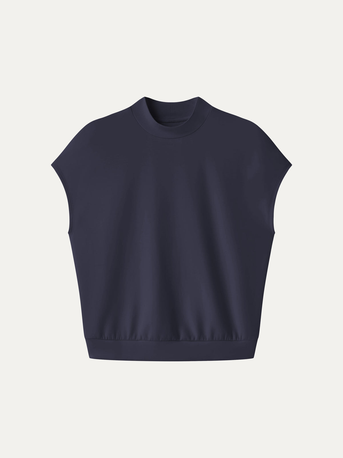 OGLmove Women's Modal Spacer Knit Mock Neck Top