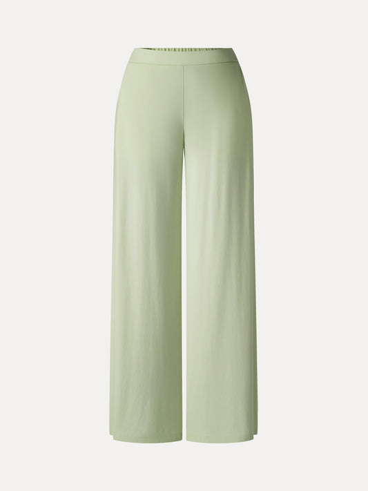 OGLmove Women's Ponte Mid-Rise Wide-Leg Pants with Pockets