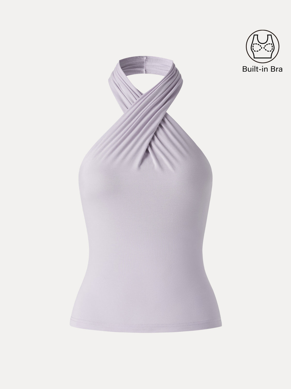 OGLmove Women's Crisscross Halter Neck Going-Out Bra Top