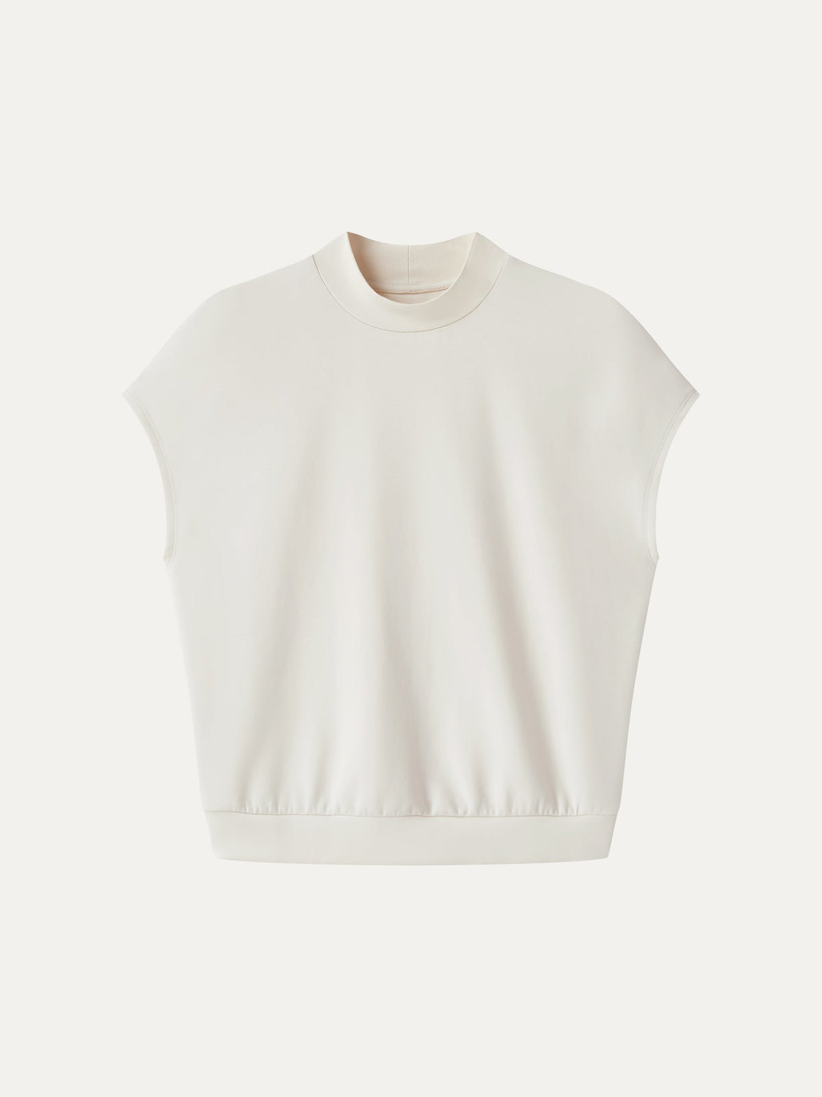 OGLmove Women's Modal Spacer Knit Mock Neck Top