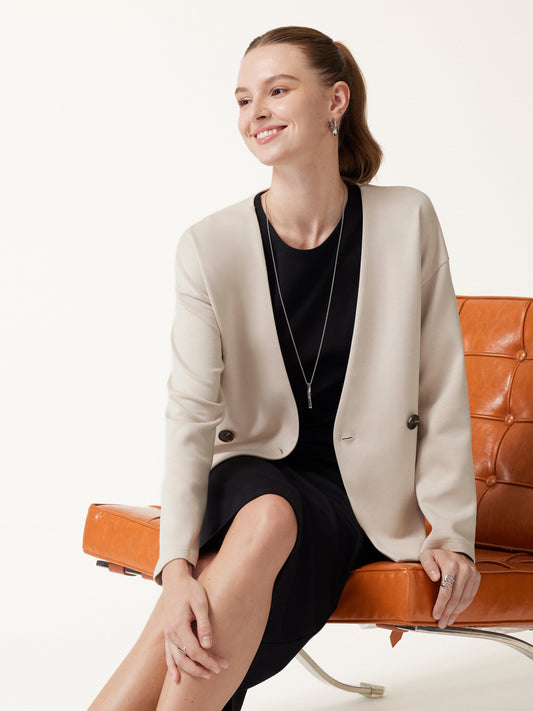OGLmove Women's LiteWarm Spacer Knit Long Sleeve Cardigan