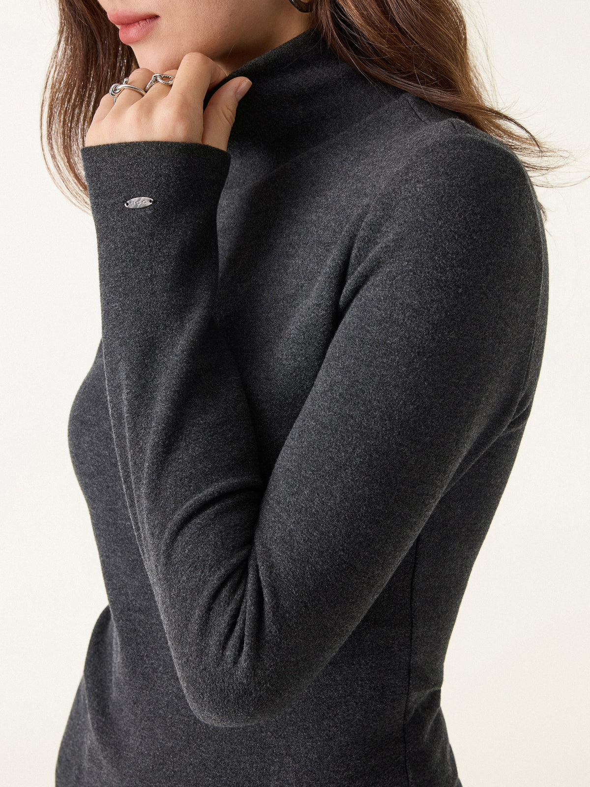 OGLmove Women's MaxWarm Turtleneck Long Sleeve Bra Top